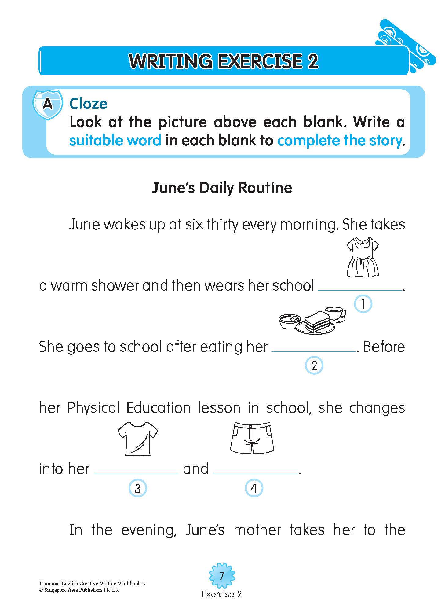 Conquer English Creative Writing For Primary Levels Workbook 2