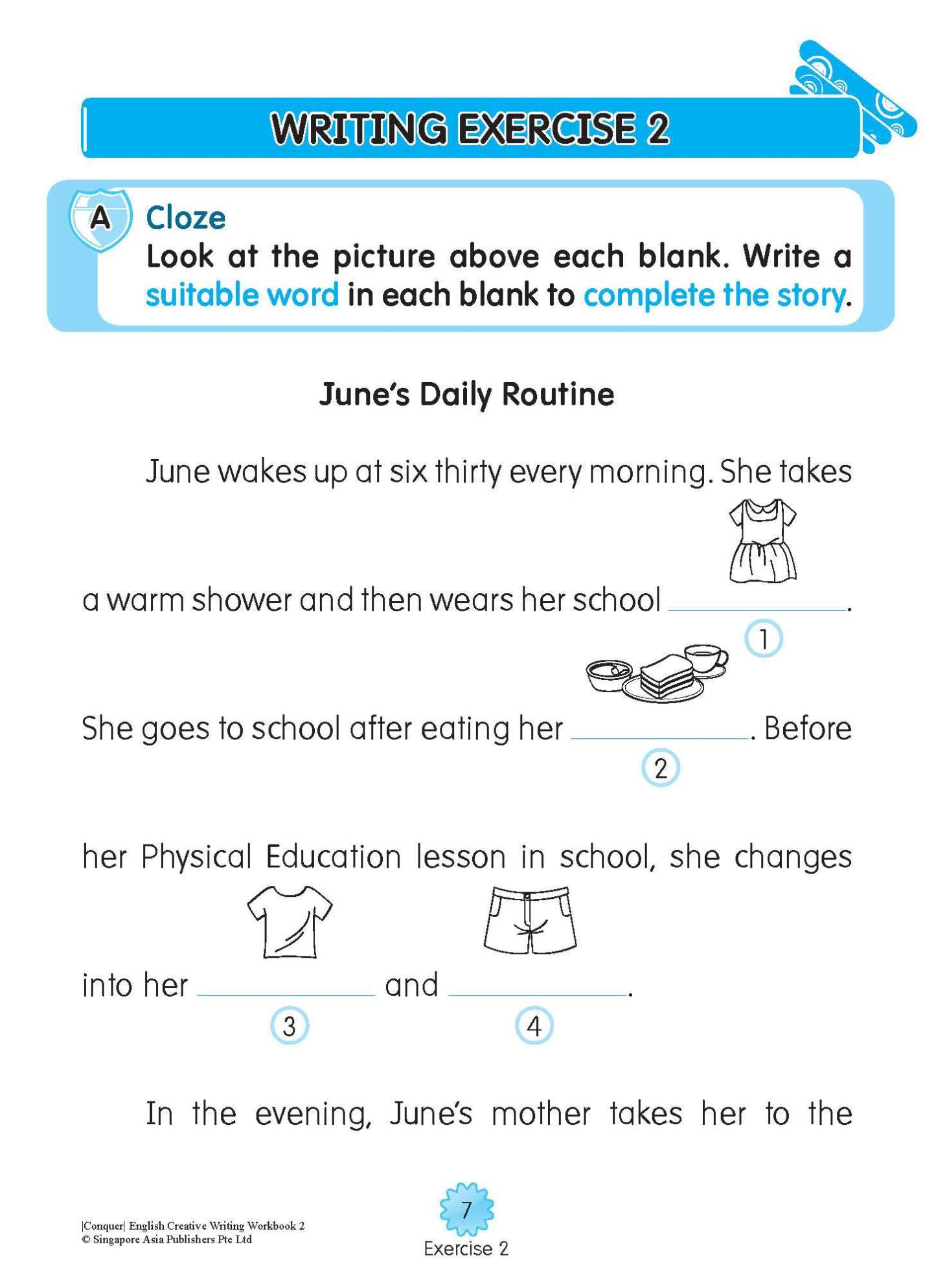 Conquer English Creative Writing For Primary Levels Workbook 2