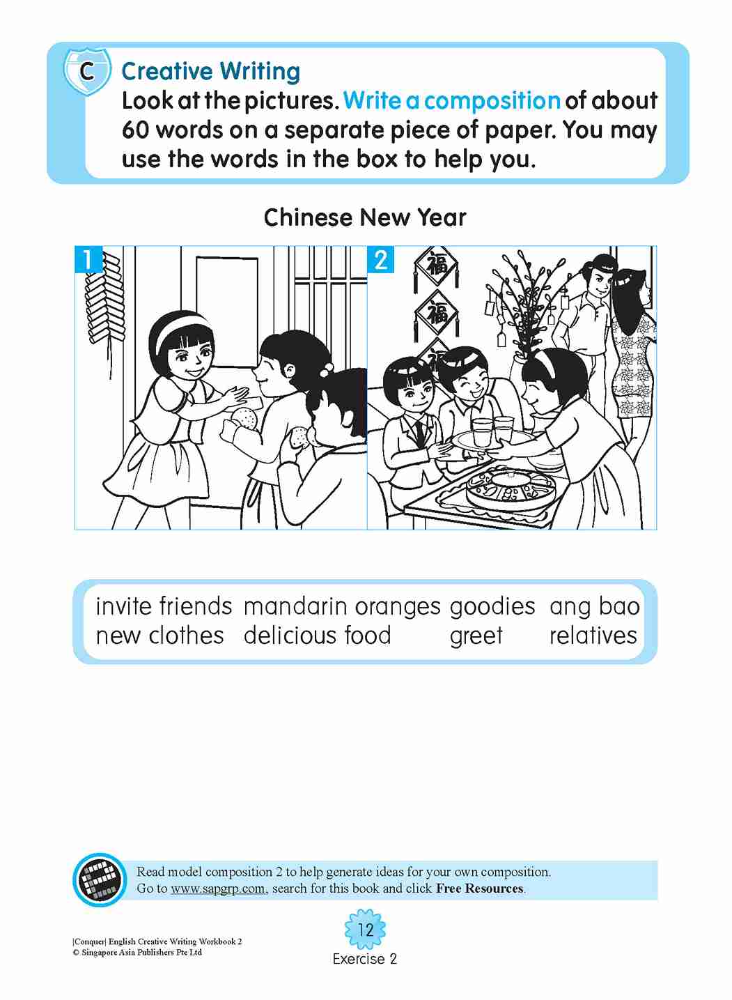 Conquer English Creative Writing For Primary Levels Workbook 2