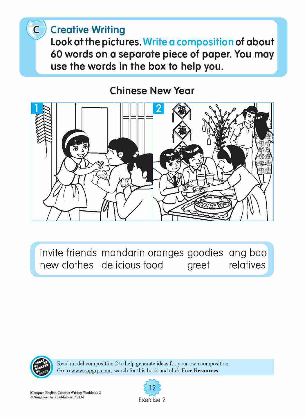 Conquer English Creative Writing For Primary Levels Workbook 2