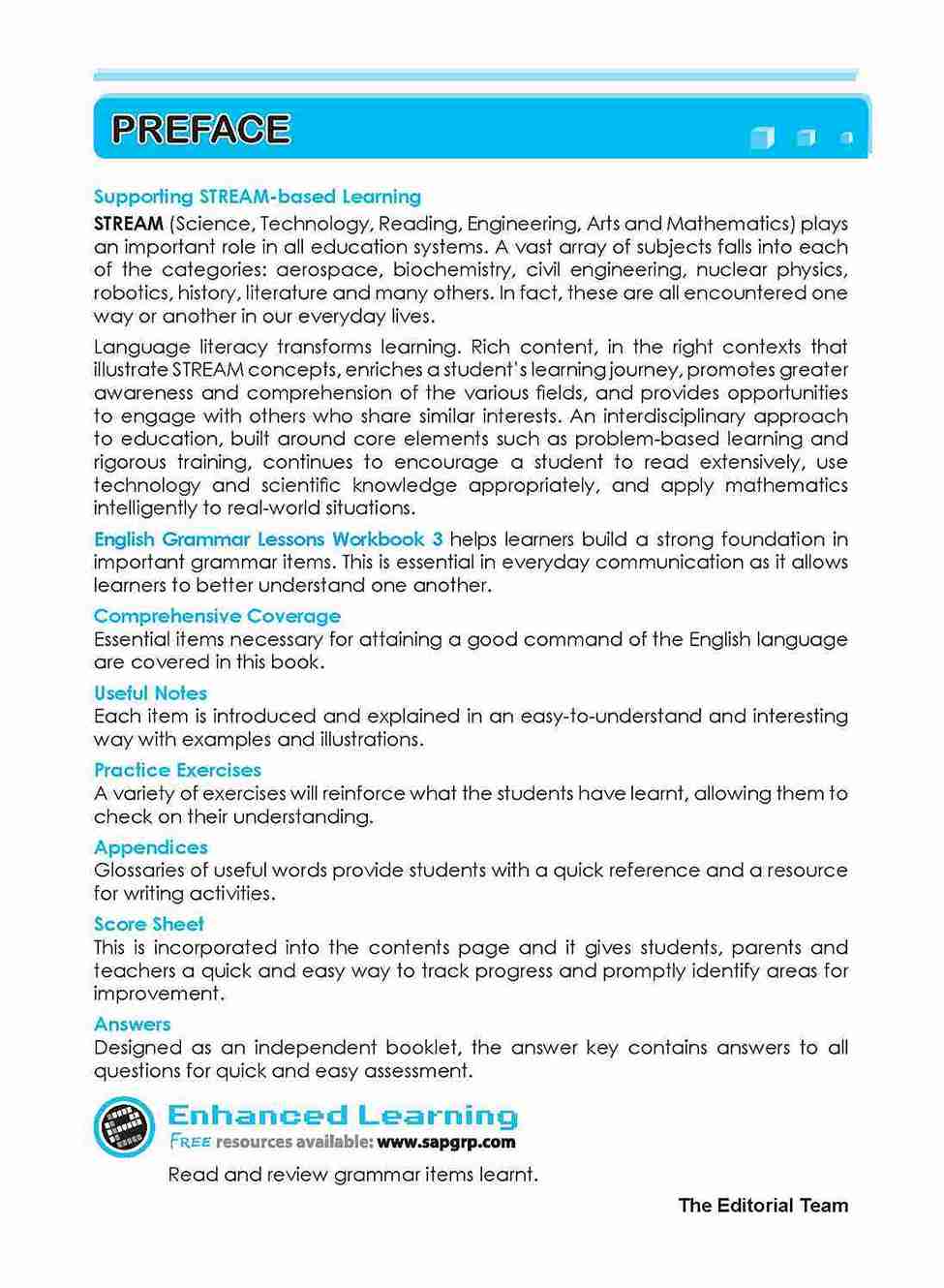 ENGLISH GRAMMAR LESSONS Workbook 3