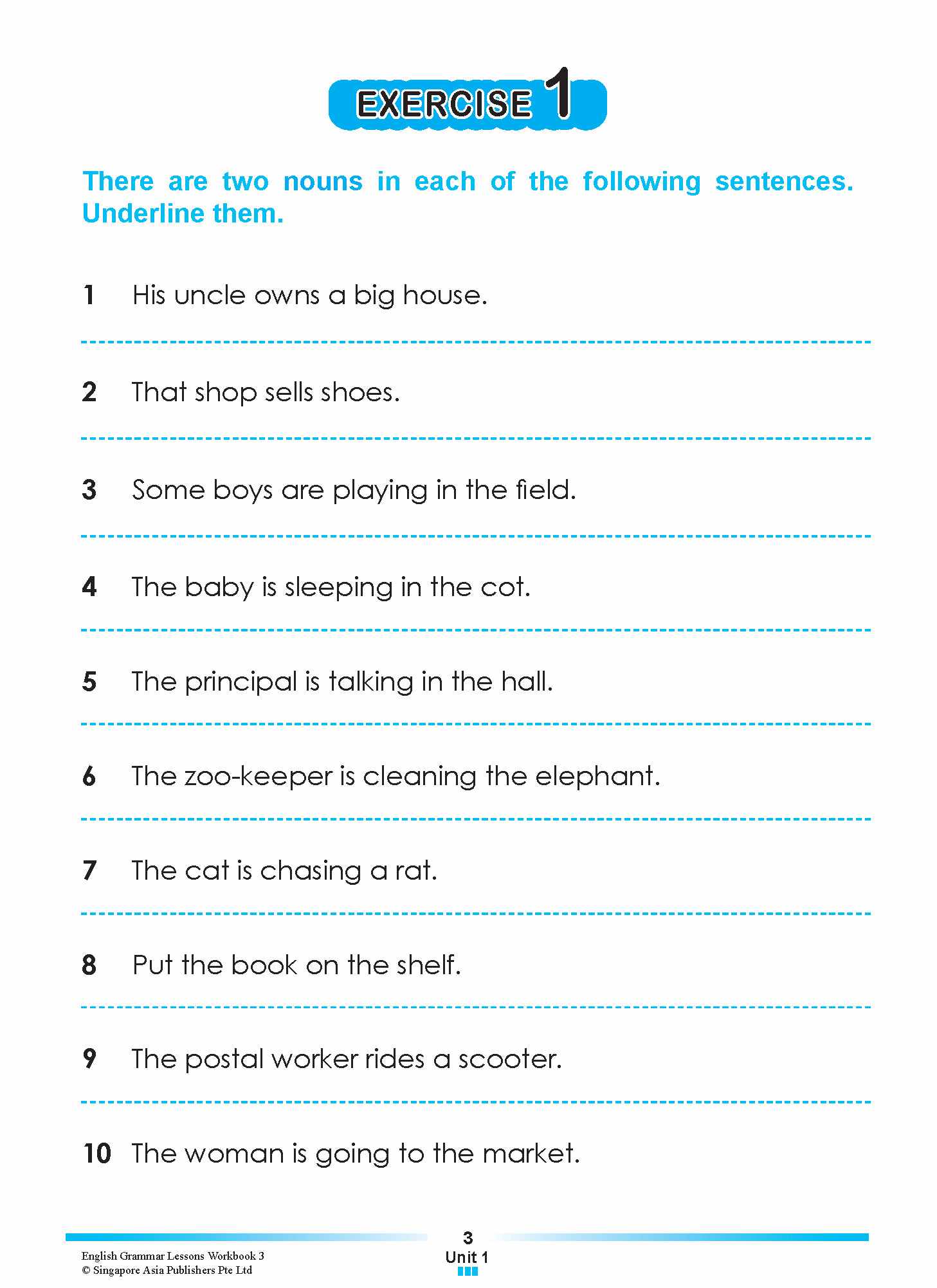 ENGLISH GRAMMAR LESSONS Workbook 3