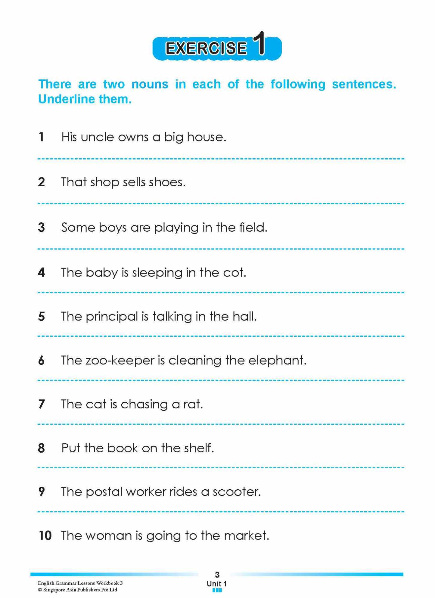 ENGLISH GRAMMAR LESSONS Workbook 3