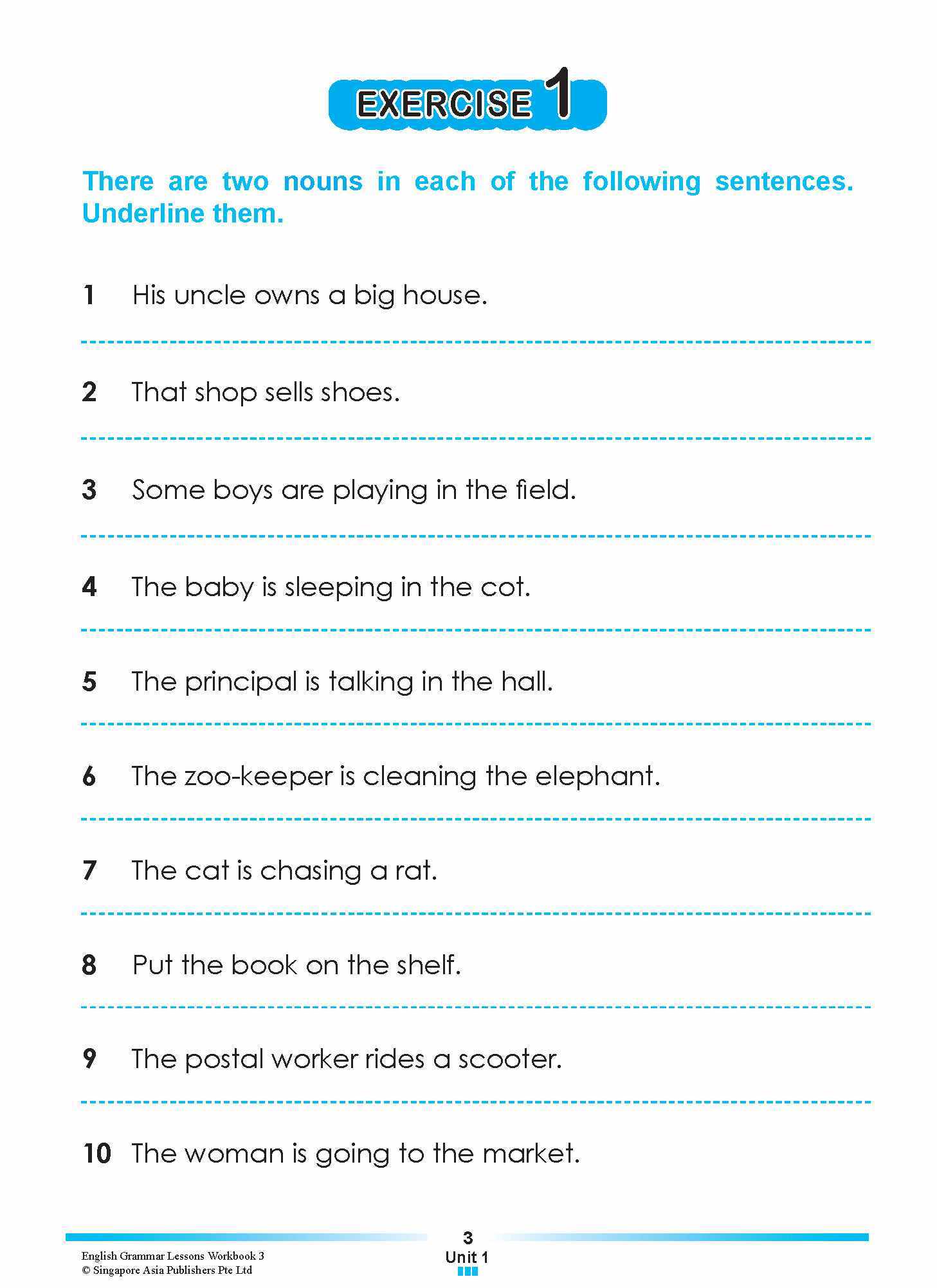 ENGLISH GRAMMAR LESSONS Workbook 3