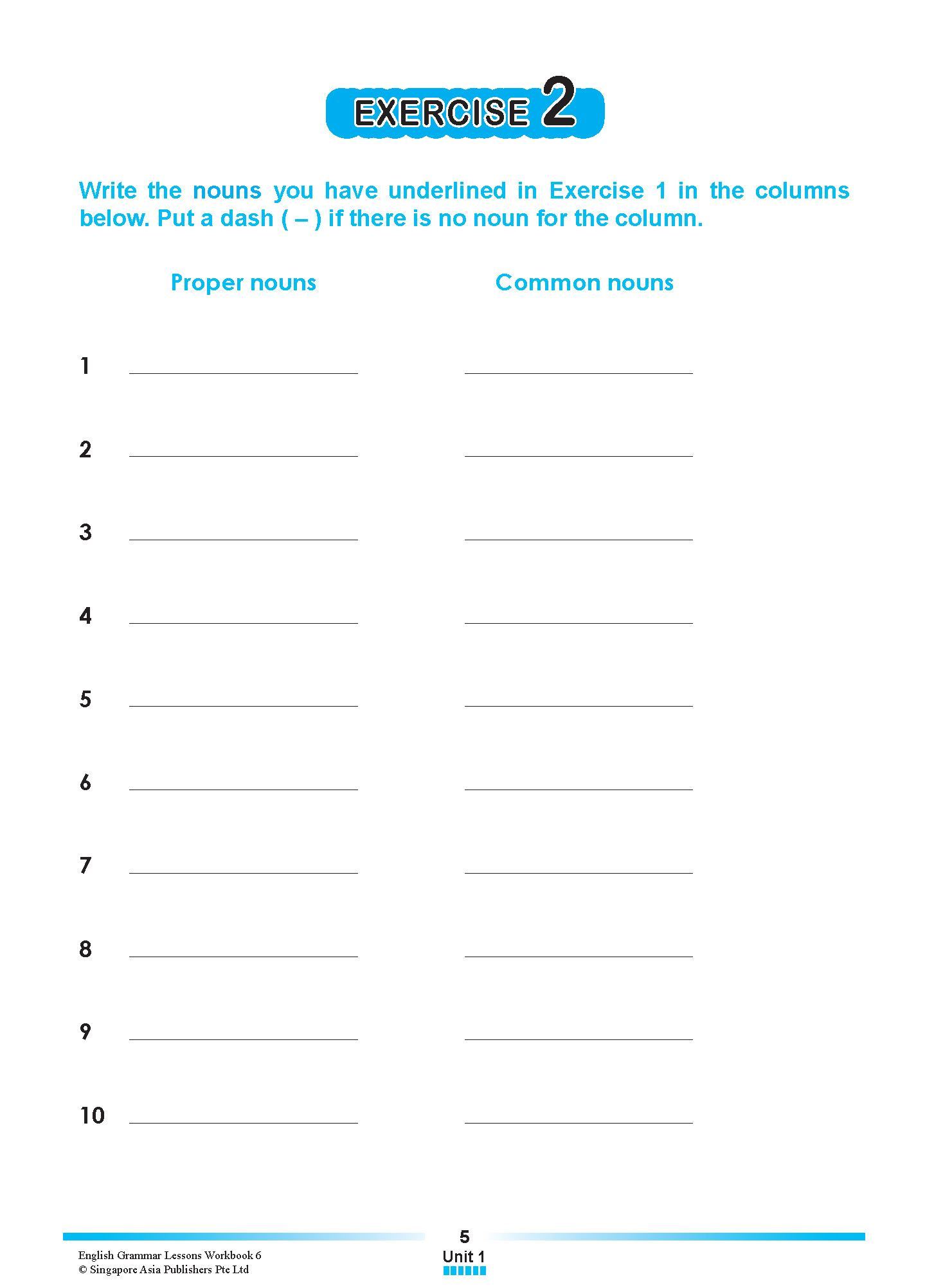 ENGLISH GRAMMAR LESSONS Workbook 6