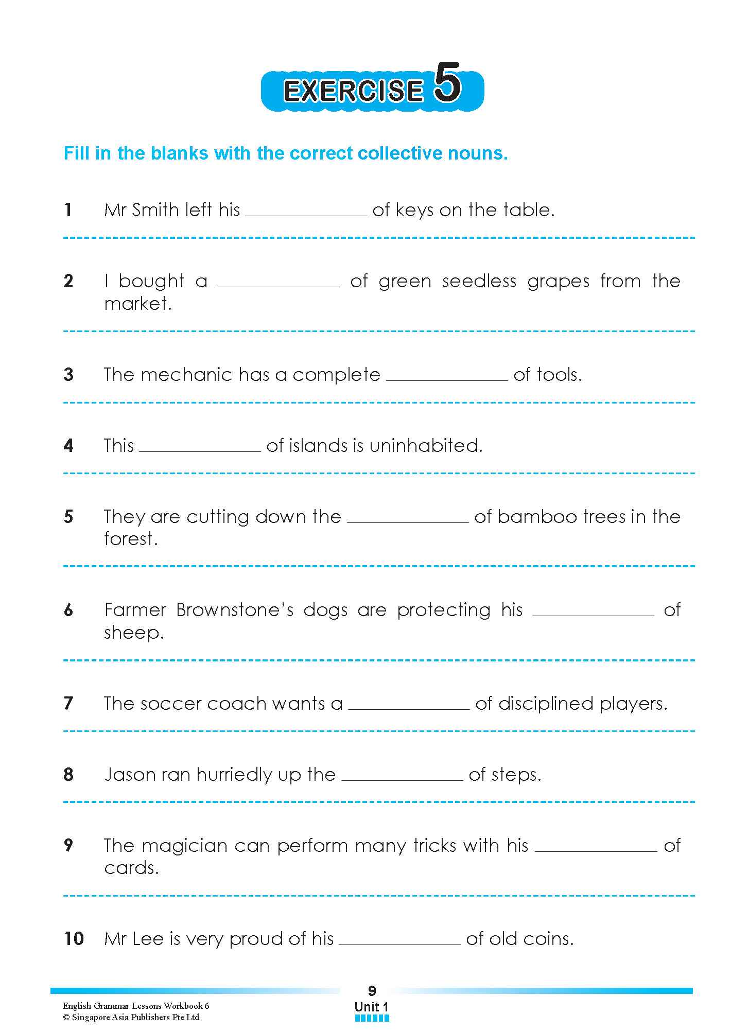 ENGLISH GRAMMAR LESSONS Workbook 6