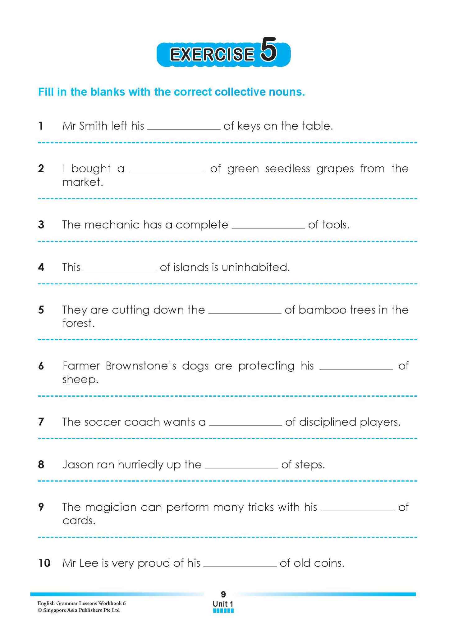 ENGLISH GRAMMAR LESSONS Workbook 6