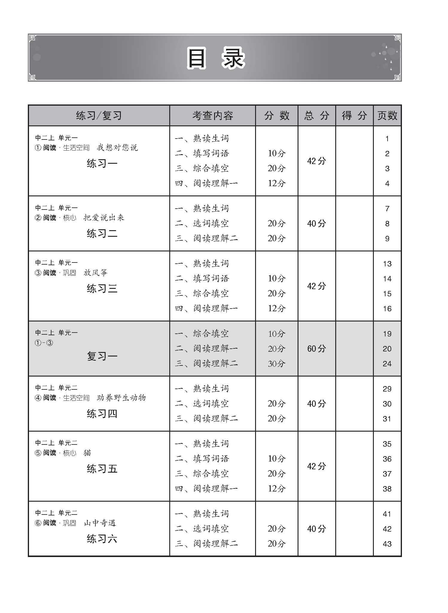 中学二年级 G2华文 每课必练 (二上) / Topical Lesson Practice For Secondary 2A [G2 Chinese]