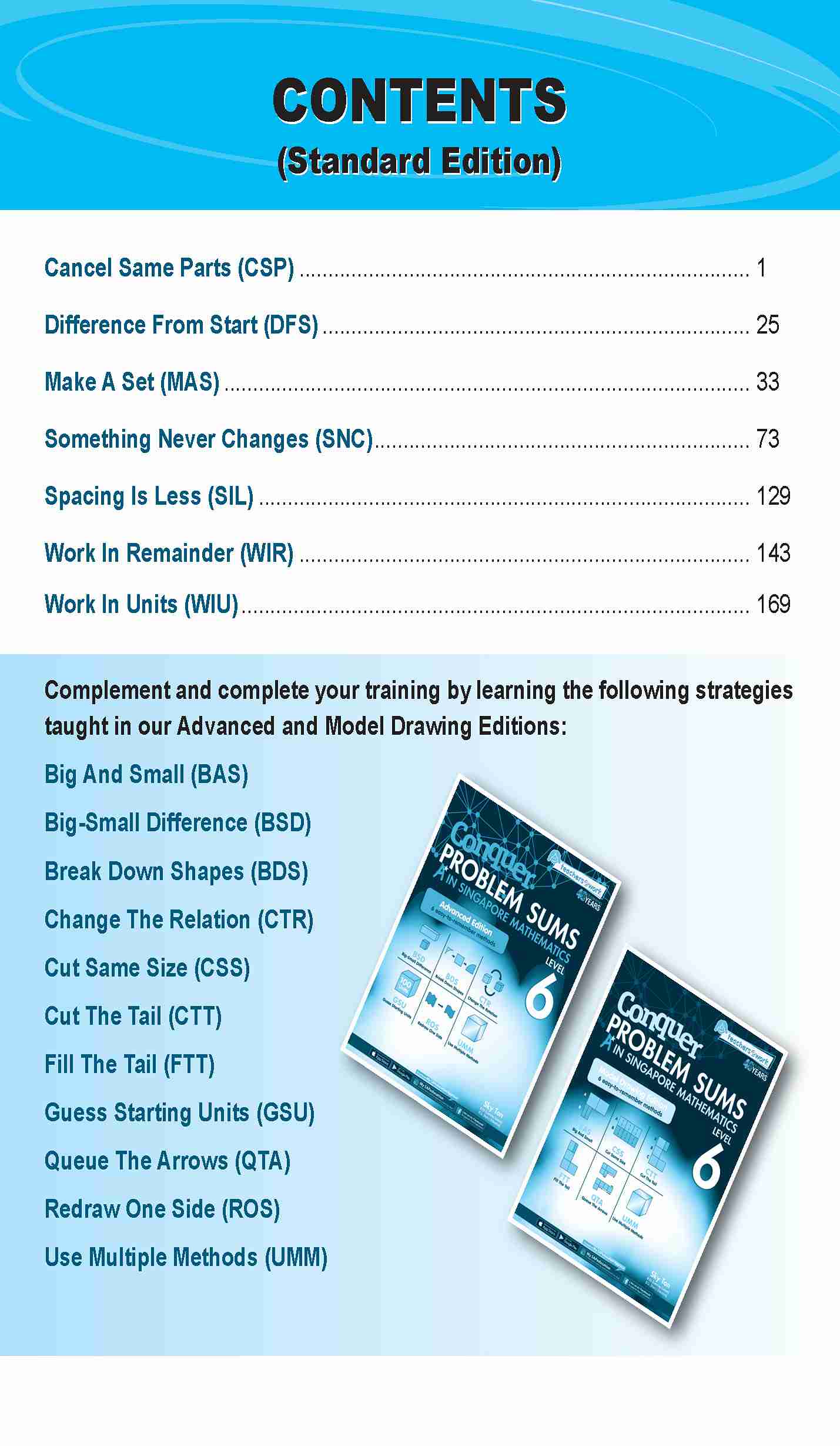 Conquer PROBLEM SUMS A* IN SINGAPORE MATHEMATICS (Standard Edition) LEVEL 6