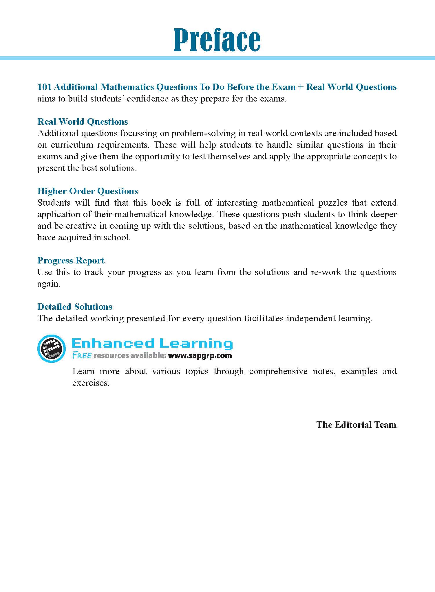 101 Additional Mathematics Questions To Do Before The Exam + Real World Questions Secondary 4