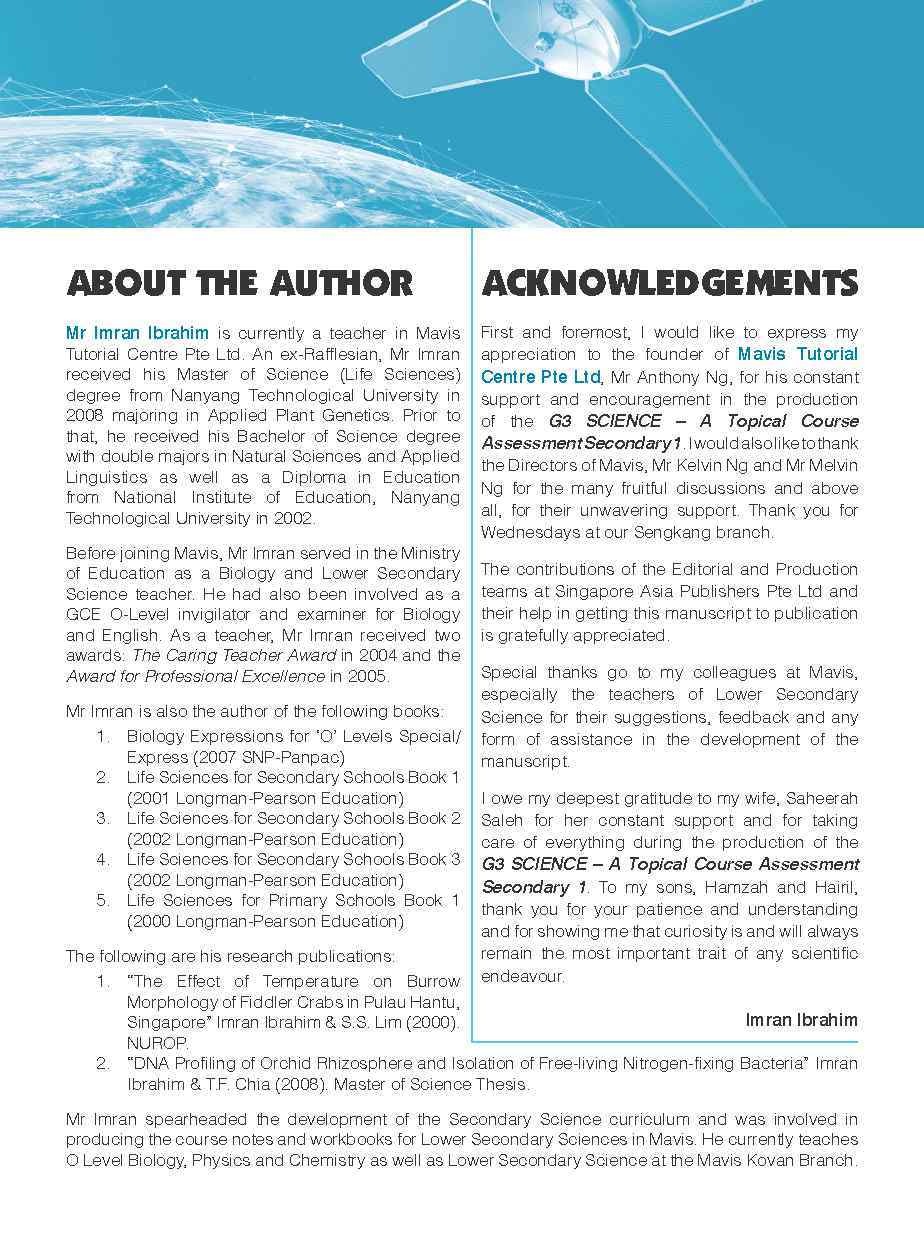 G3 SCIENCE Secondary 1