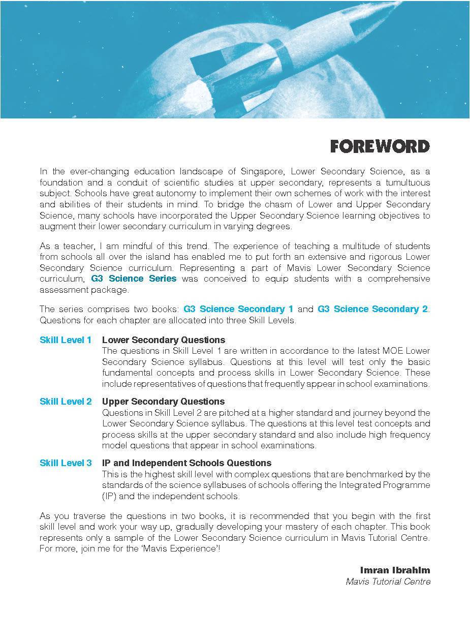 G3 SCIENCE Secondary 2