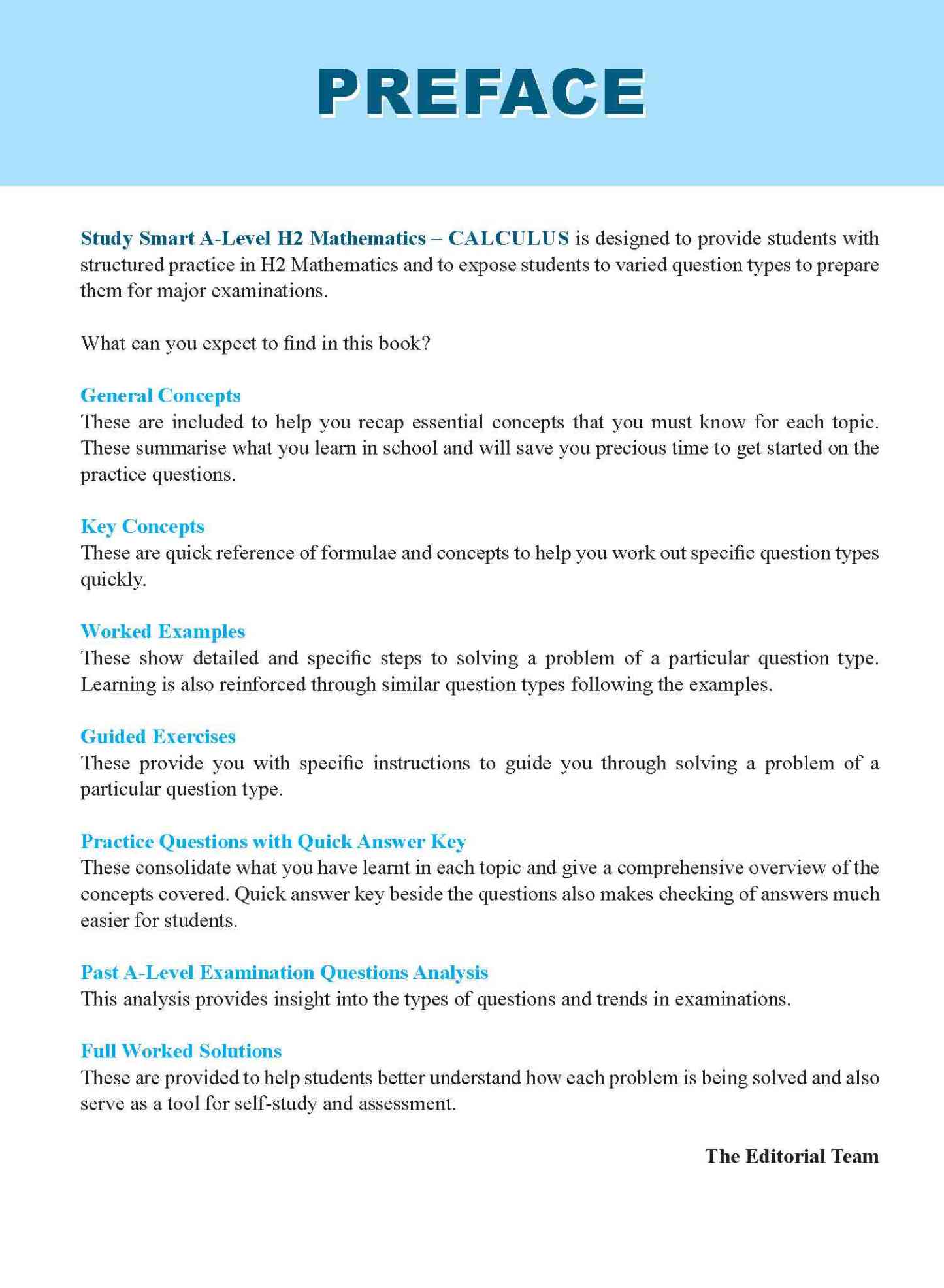 STUDY SMART A-Level H2 Mathematics Calculus