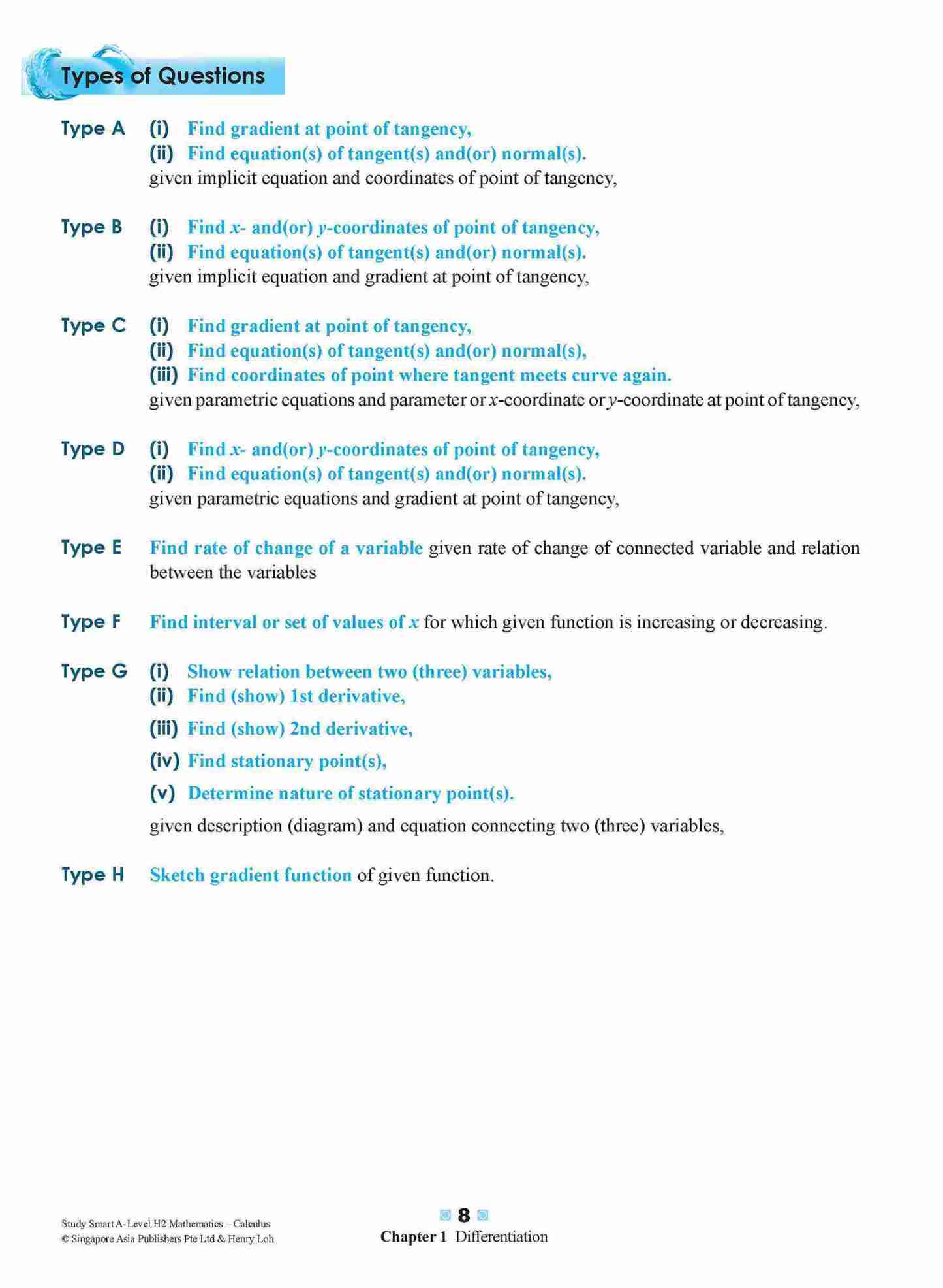 STUDY SMART A-Level H2 Mathematics Calculus