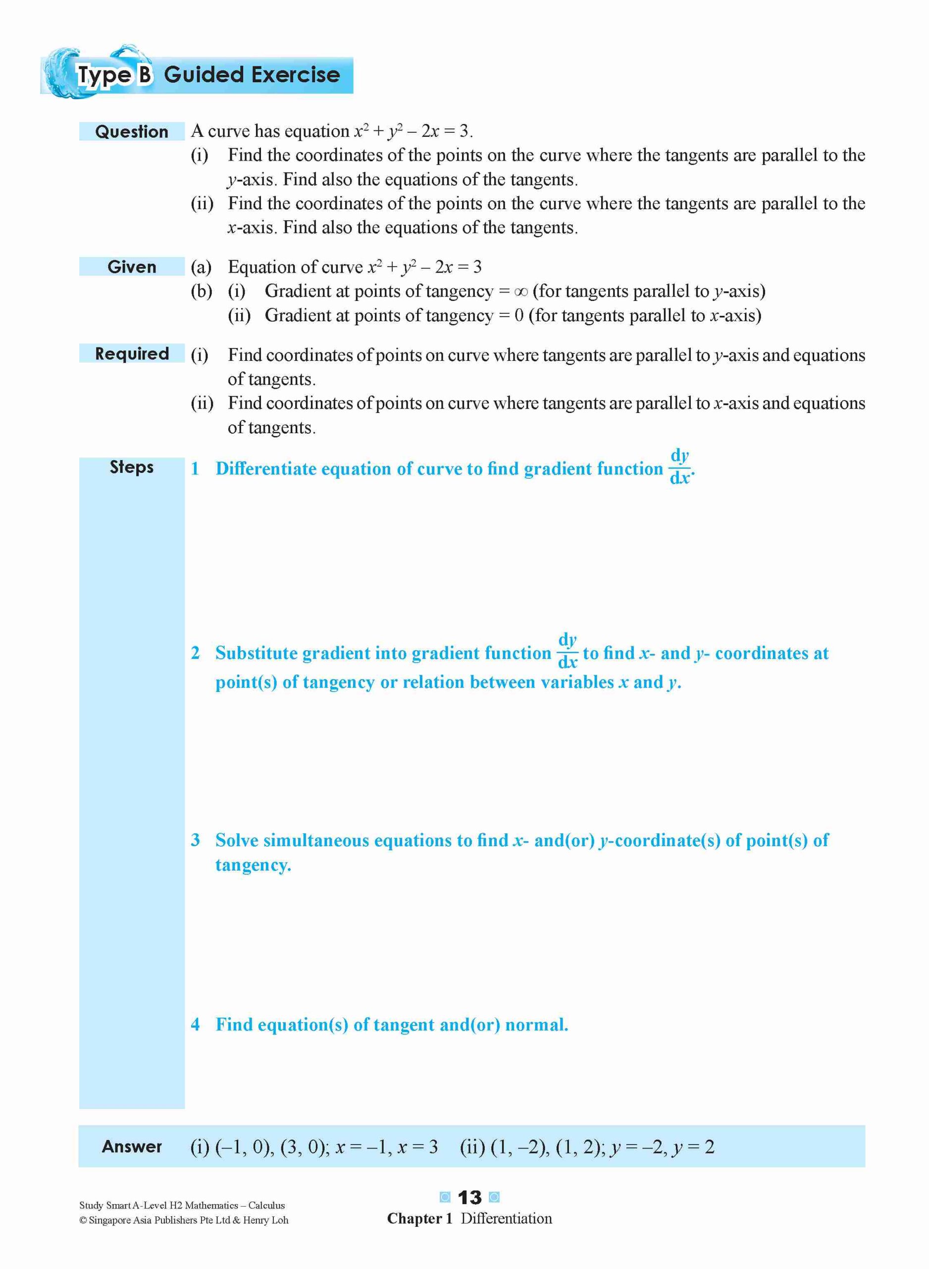 STUDY SMART A-Level H2 Mathematics Calculus