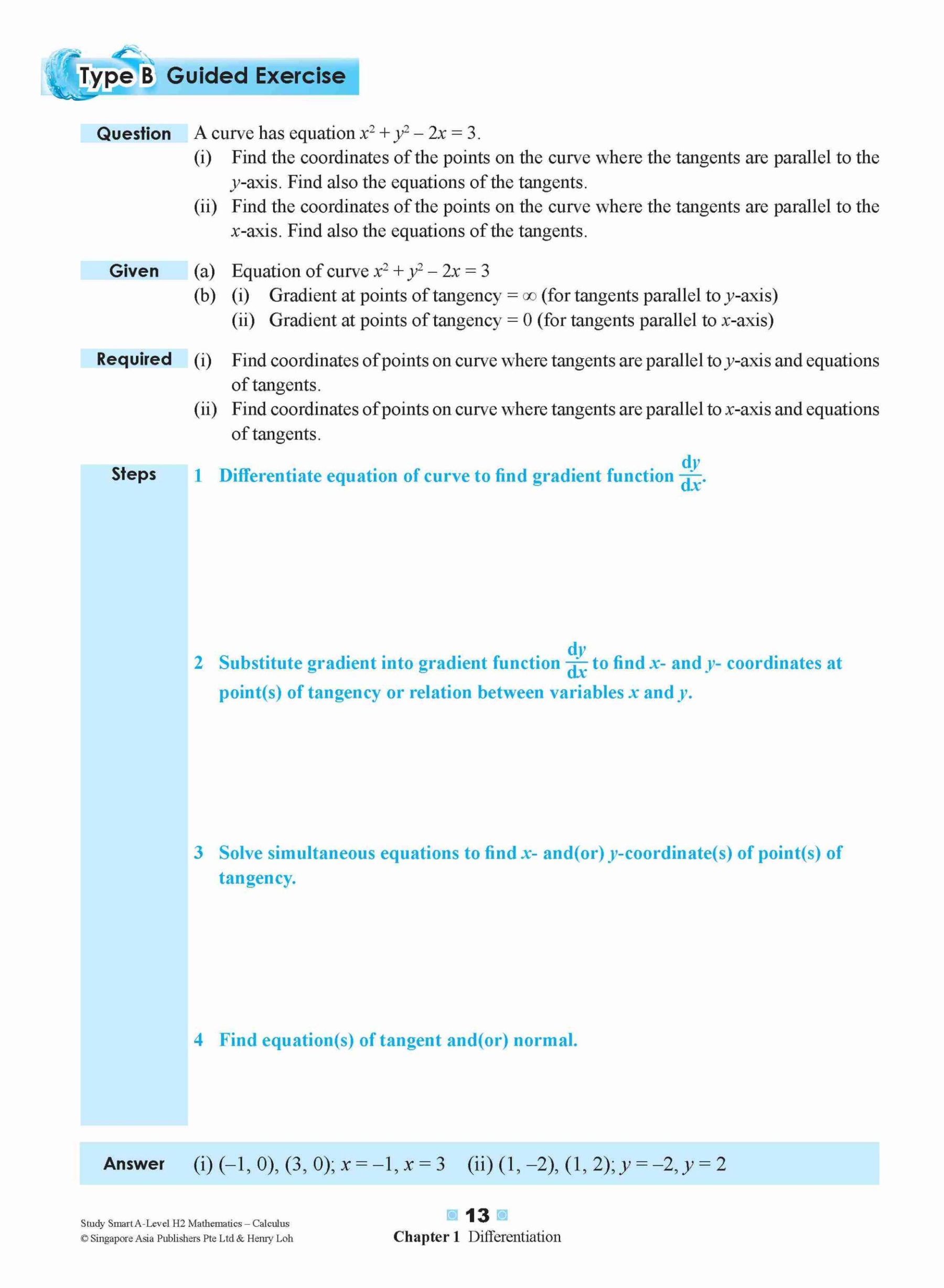 STUDY SMART A-Level H2 Mathematics Calculus