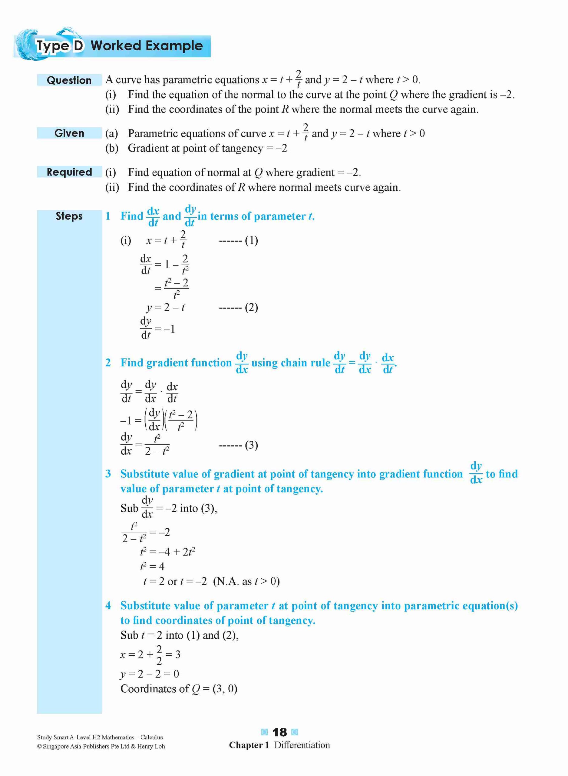 STUDY SMART A-Level H2 Mathematics Calculus