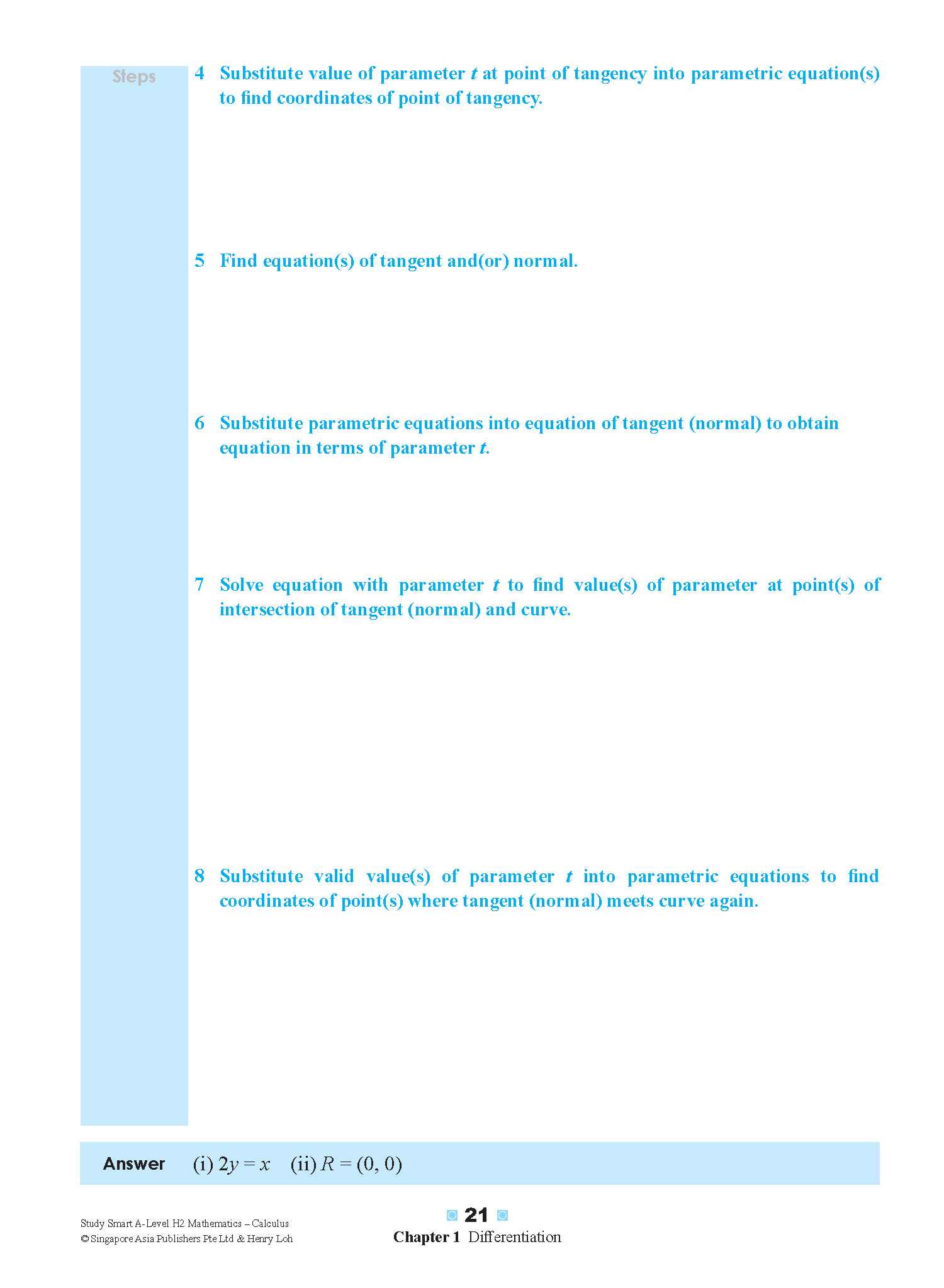 STUDY SMART A-Level H2 Mathematics Calculus
