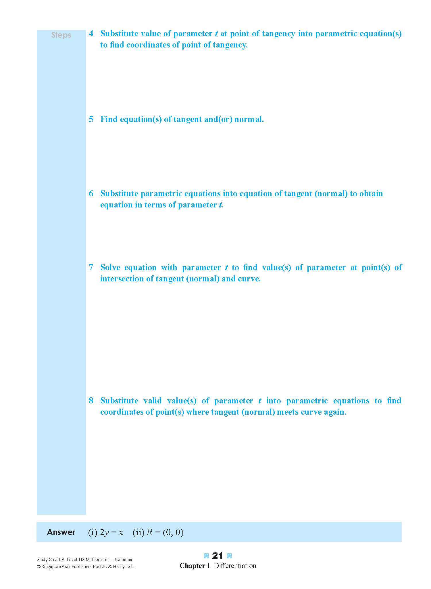 STUDY SMART A-Level H2 Mathematics Calculus
