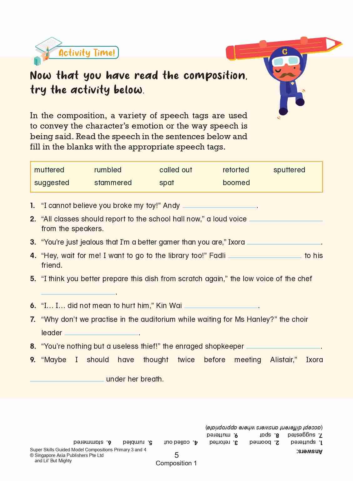 Super Skills with LIL’ BUT MIGHTY Guided Model Compositions Primary 3 and 4