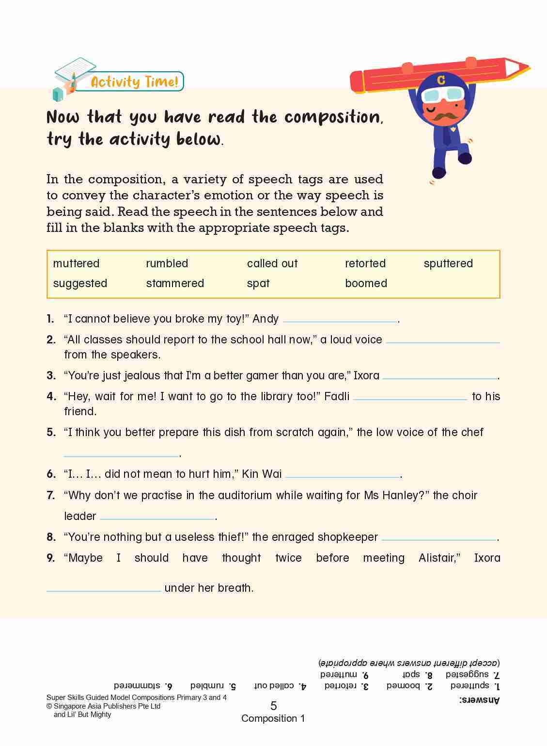 Super Skills with LIL’ BUT MIGHTY Guided Model Compositions Primary 3 and 4