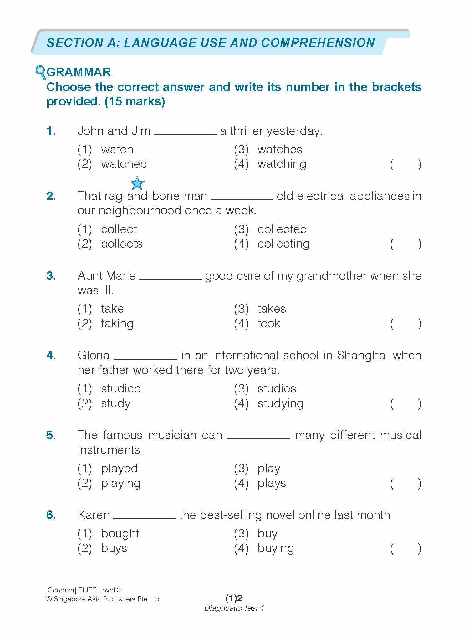 Conquer ELITE (English Language In-depth Tests and Evaluation) PRIMARY LEVEL 3