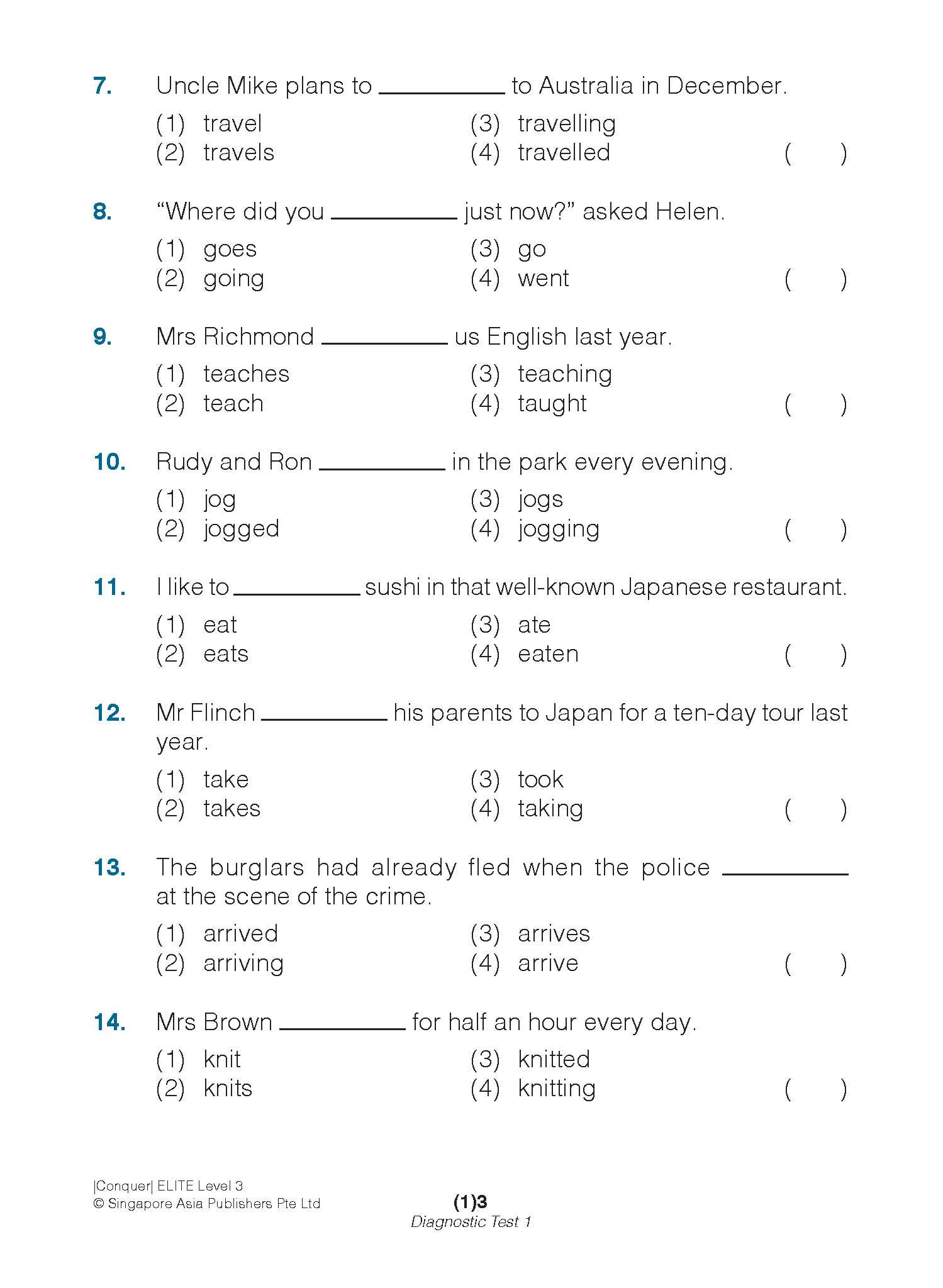 Conquer ELITE (English Language In-depth Tests and Evaluation) PRIMARY LEVEL 3
