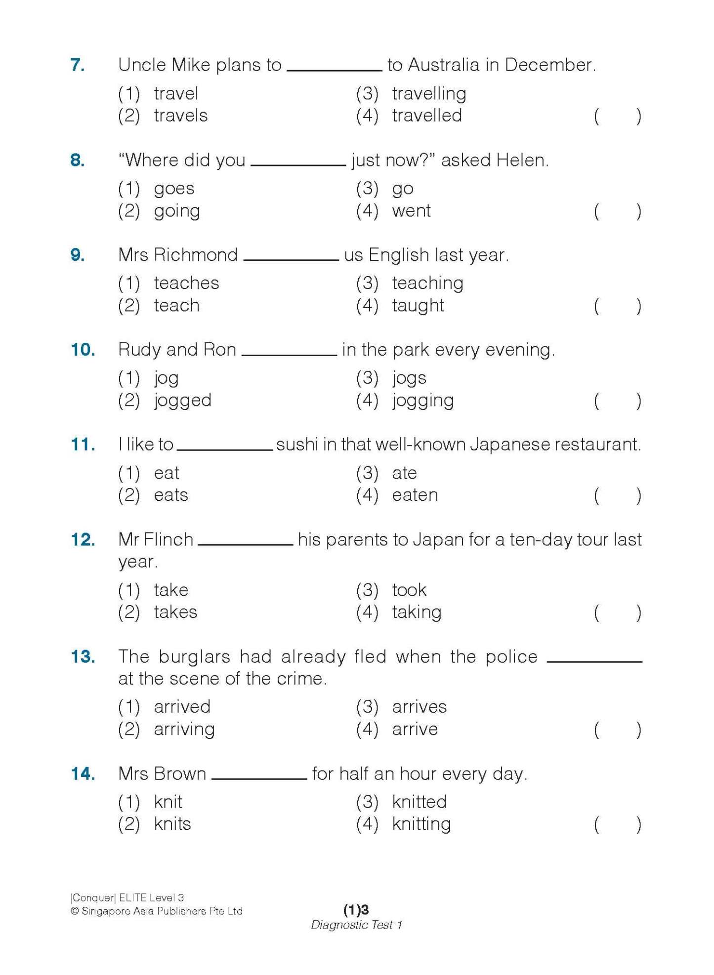 Conquer ELITE (English Language In-depth Tests and Evaluation) PRIMARY LEVEL 3