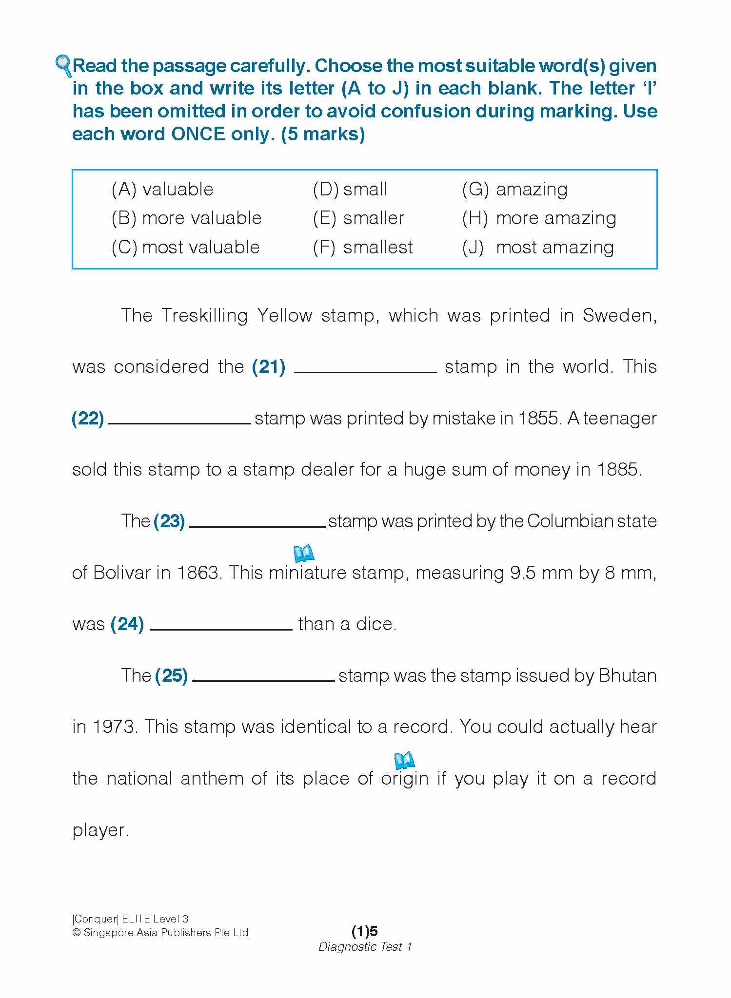 Conquer ELITE (English Language In-depth Tests and Evaluation) PRIMARY LEVEL 3
