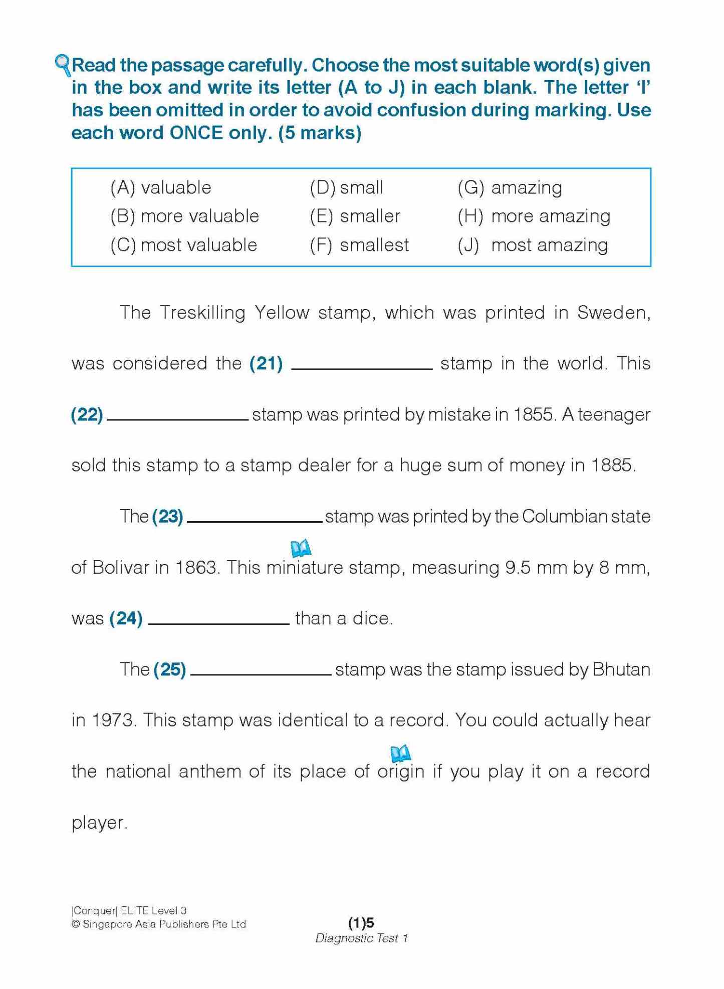 Conquer ELITE (English Language In-depth Tests and Evaluation) PRIMARY LEVEL 3