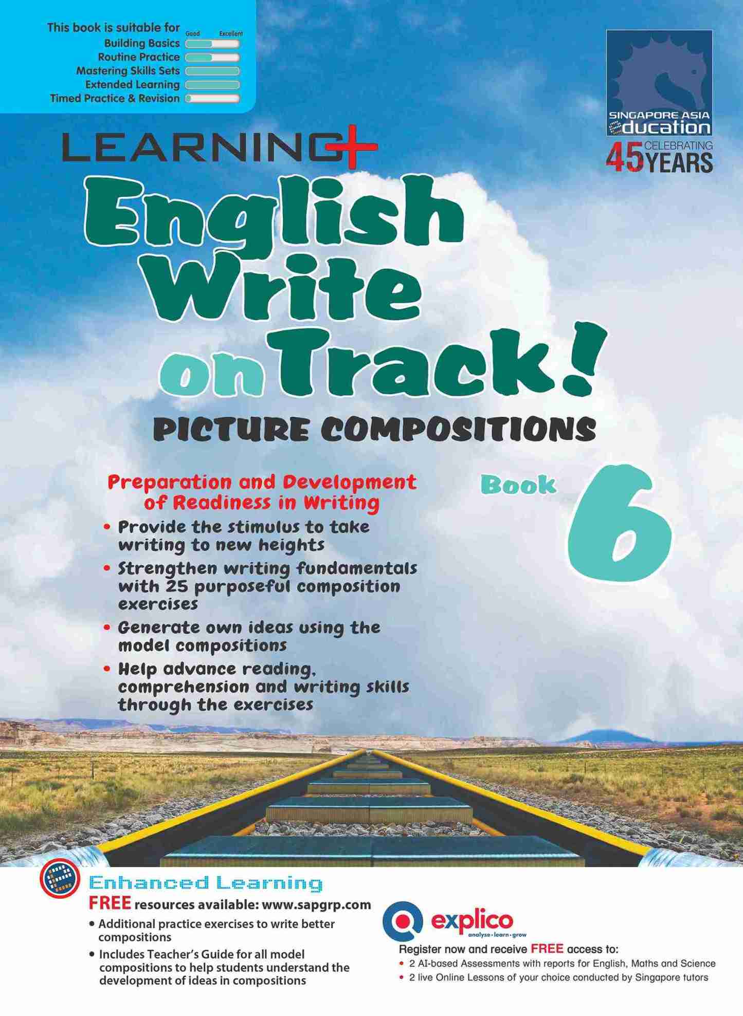 LEARNING+ English Write on Track! PICTURE COMPOSITIONS Book 6