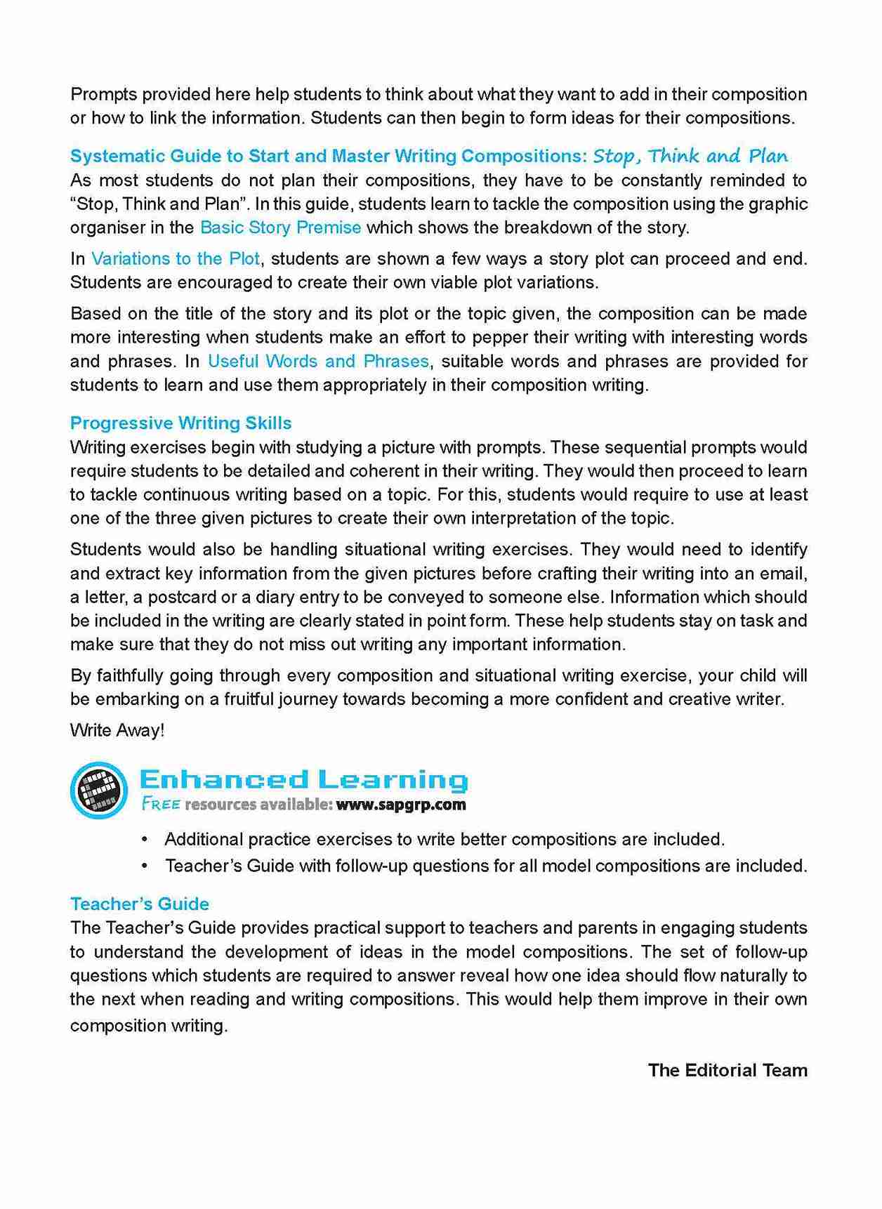 LEARNING+ English Write on Track! PICTURE COMPOSITIONS Book 6