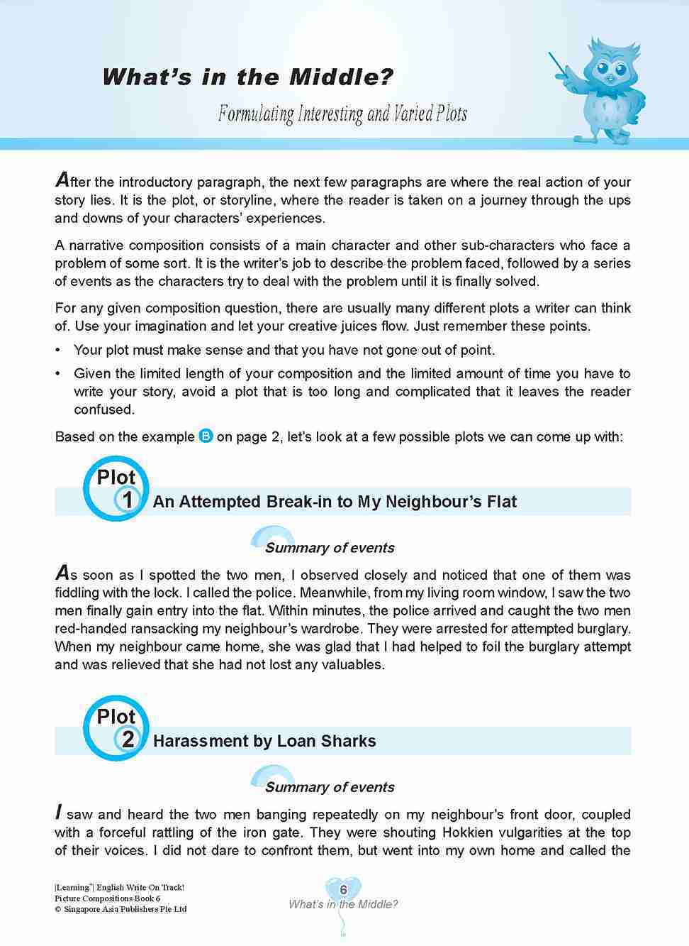 LEARNING+ English Write on Track! PICTURE COMPOSITIONS Book 6