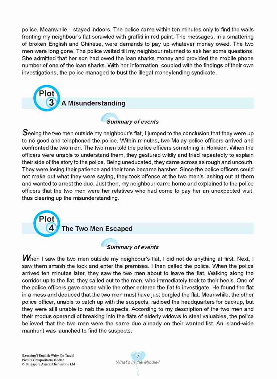 LEARNING+ English Write on Track! PICTURE COMPOSITIONS Book 6