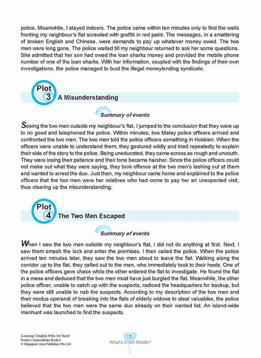 LEARNING+ English Write on Track! PICTURE COMPOSITIONS Book 6