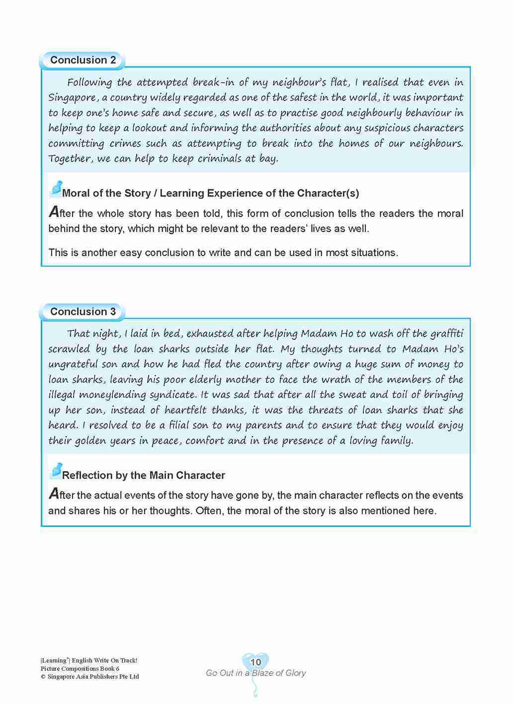 LEARNING+ English Write on Track! PICTURE COMPOSITIONS Book 6