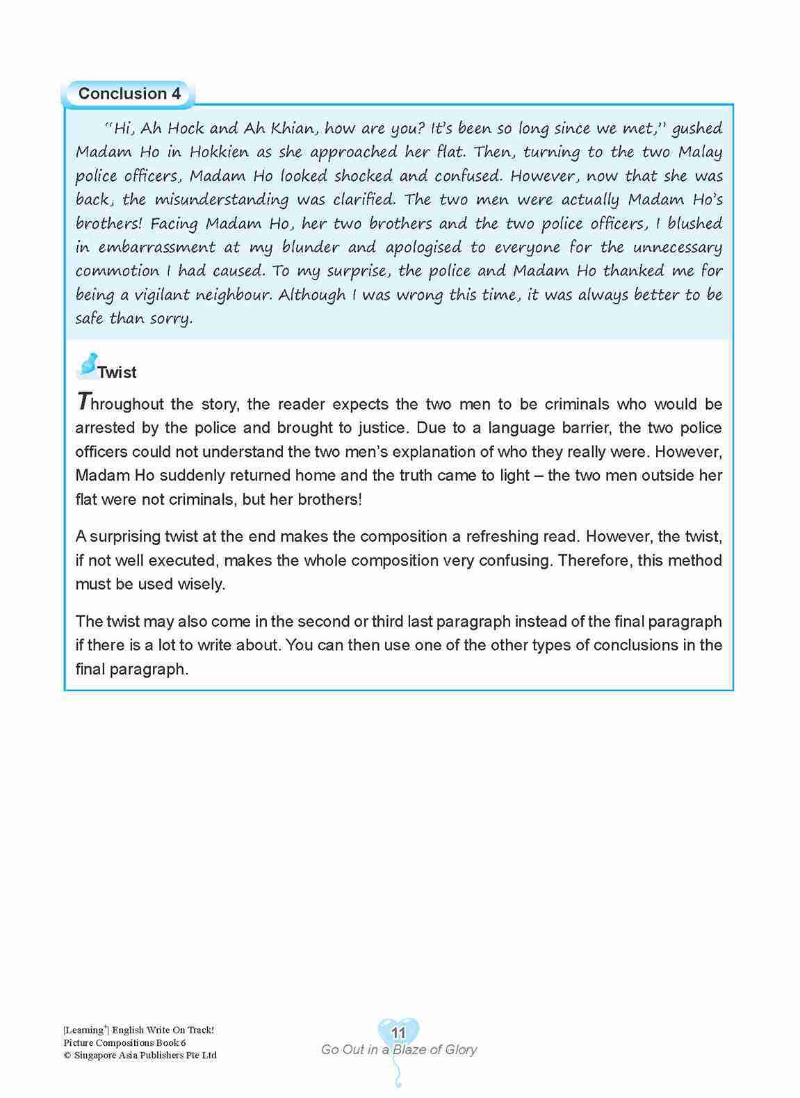 LEARNING+ English Write on Track! PICTURE COMPOSITIONS Book 6