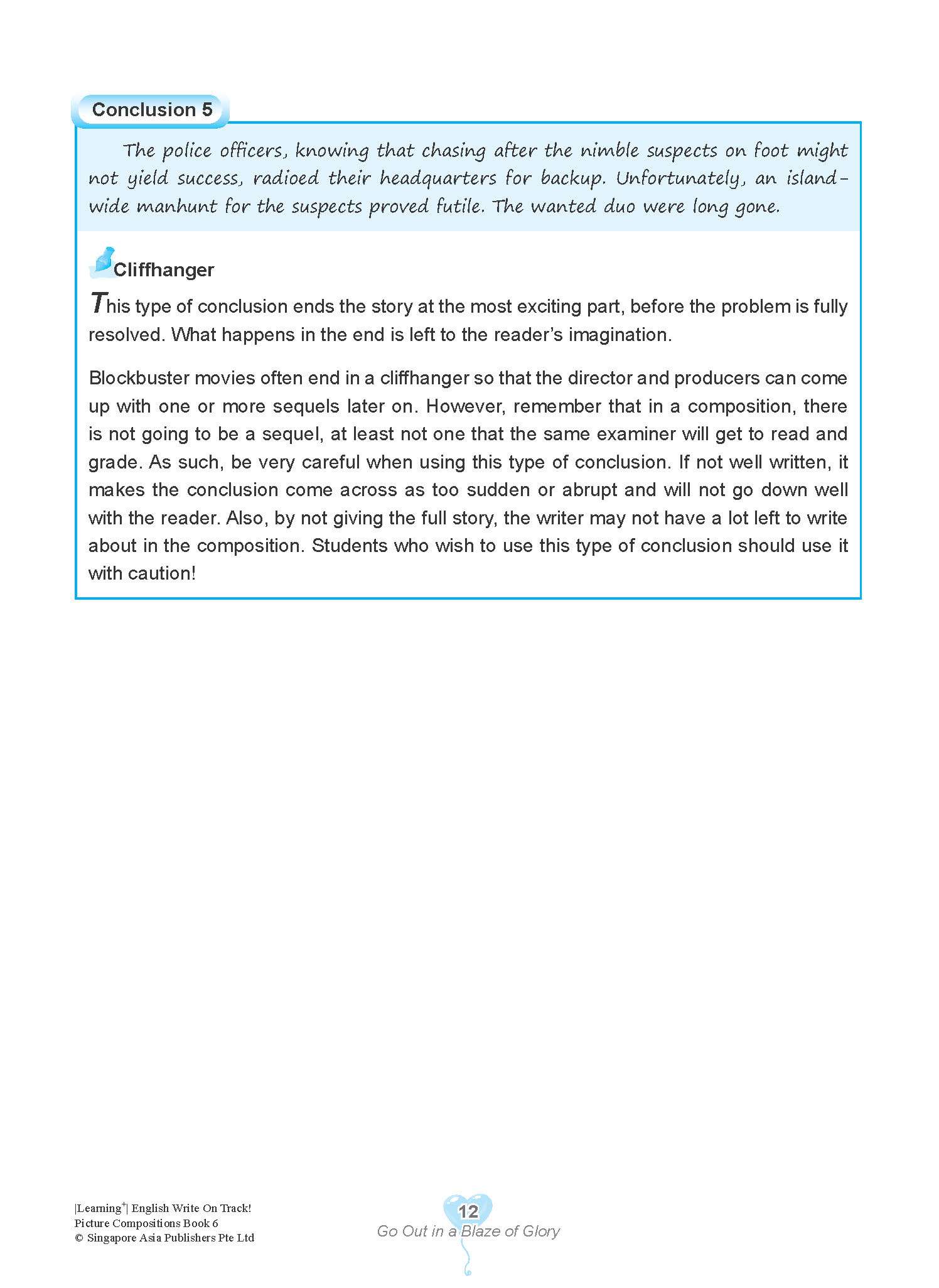 LEARNING+ English Write on Track! PICTURE COMPOSITIONS Book 6