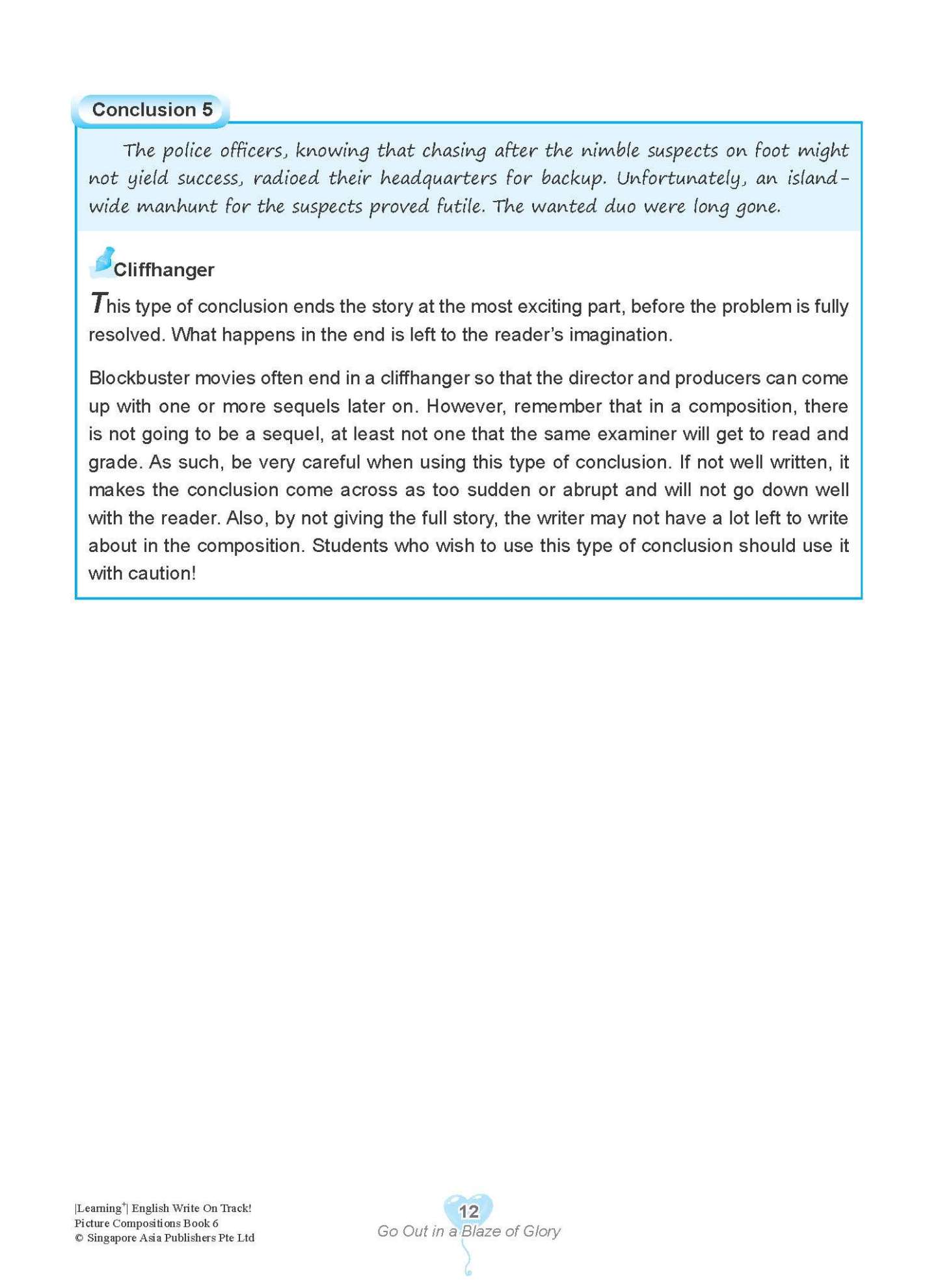 LEARNING+ English Write on Track! PICTURE COMPOSITIONS Book 6