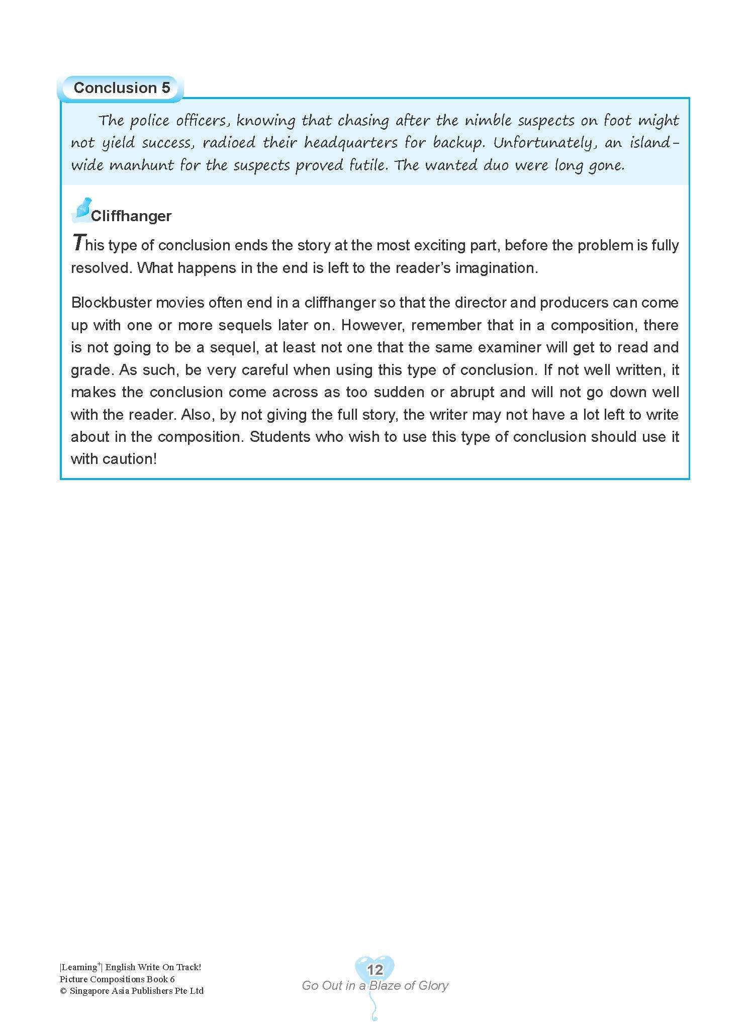 LEARNING+ English Write on Track! PICTURE COMPOSITIONS Book 6