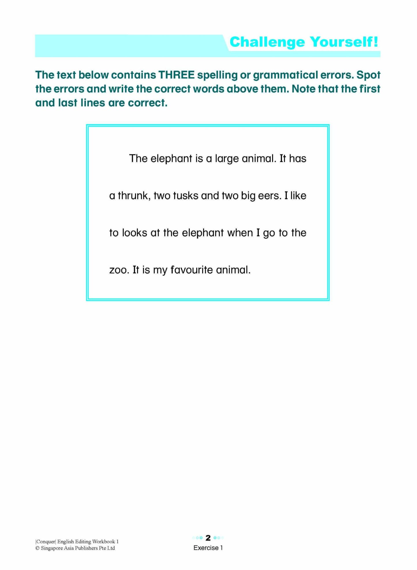 Conquer English Editing Workbook 1