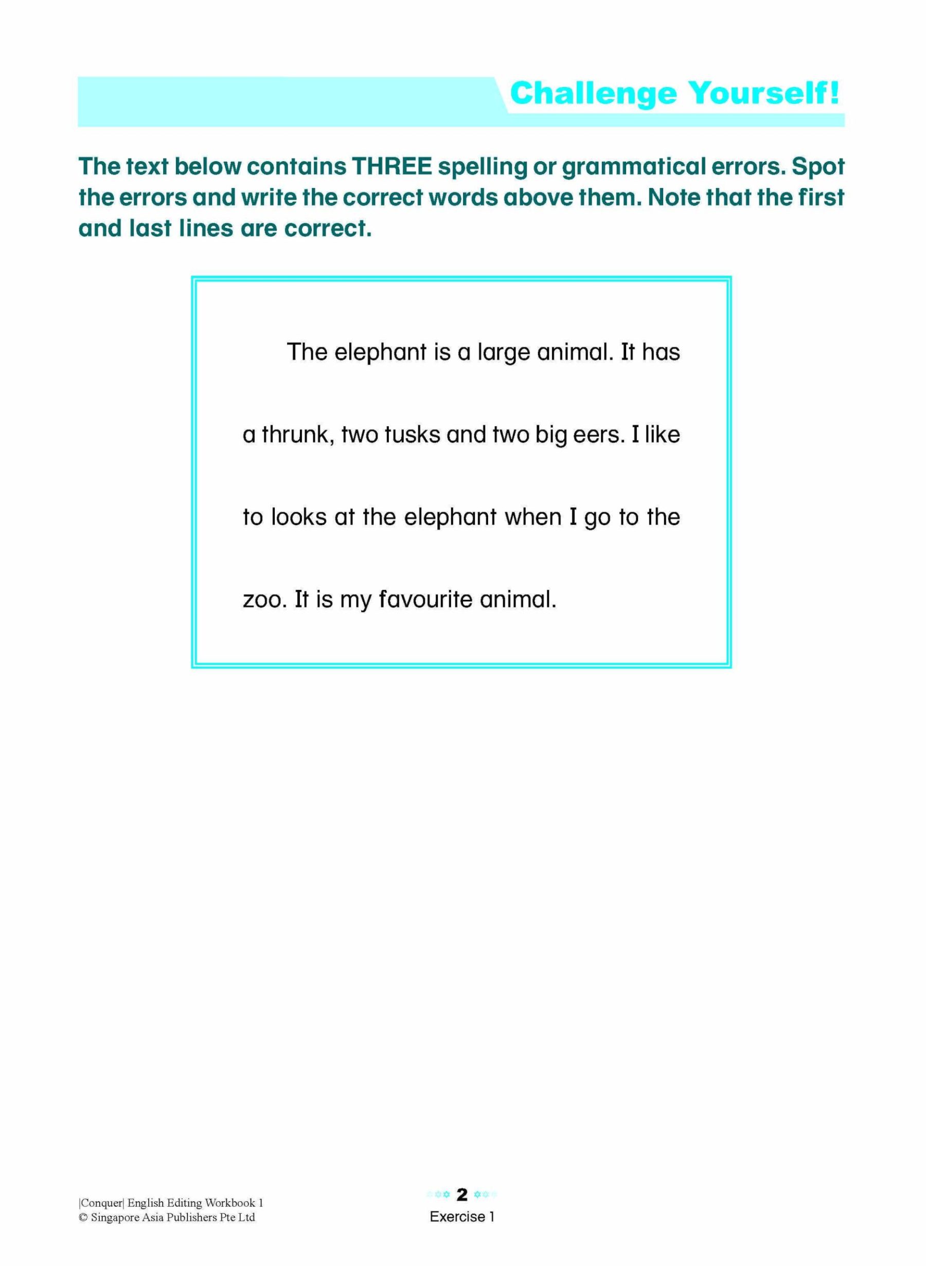 Conquer English Editing Workbook 1