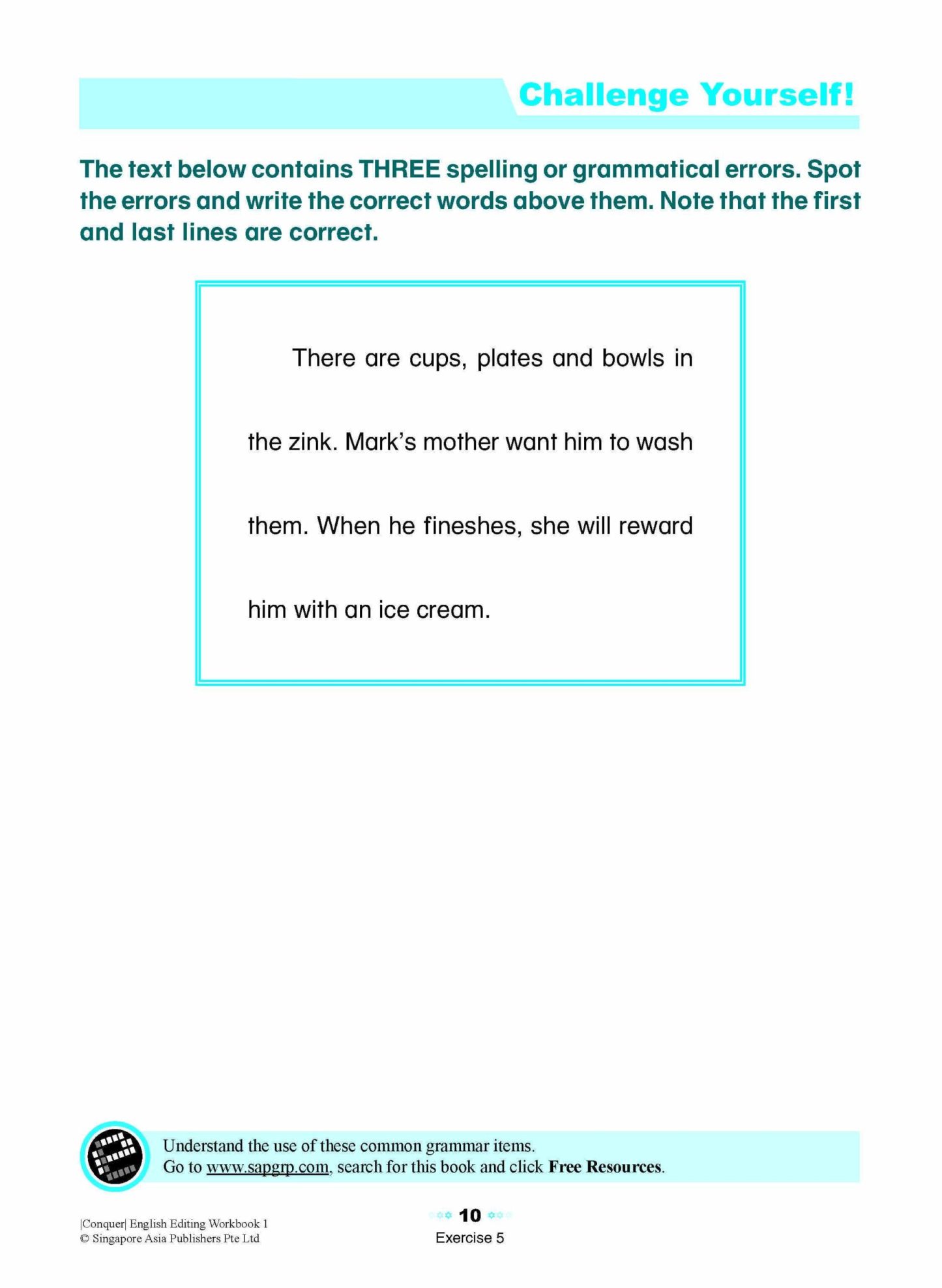 Conquer English Editing Workbook 1