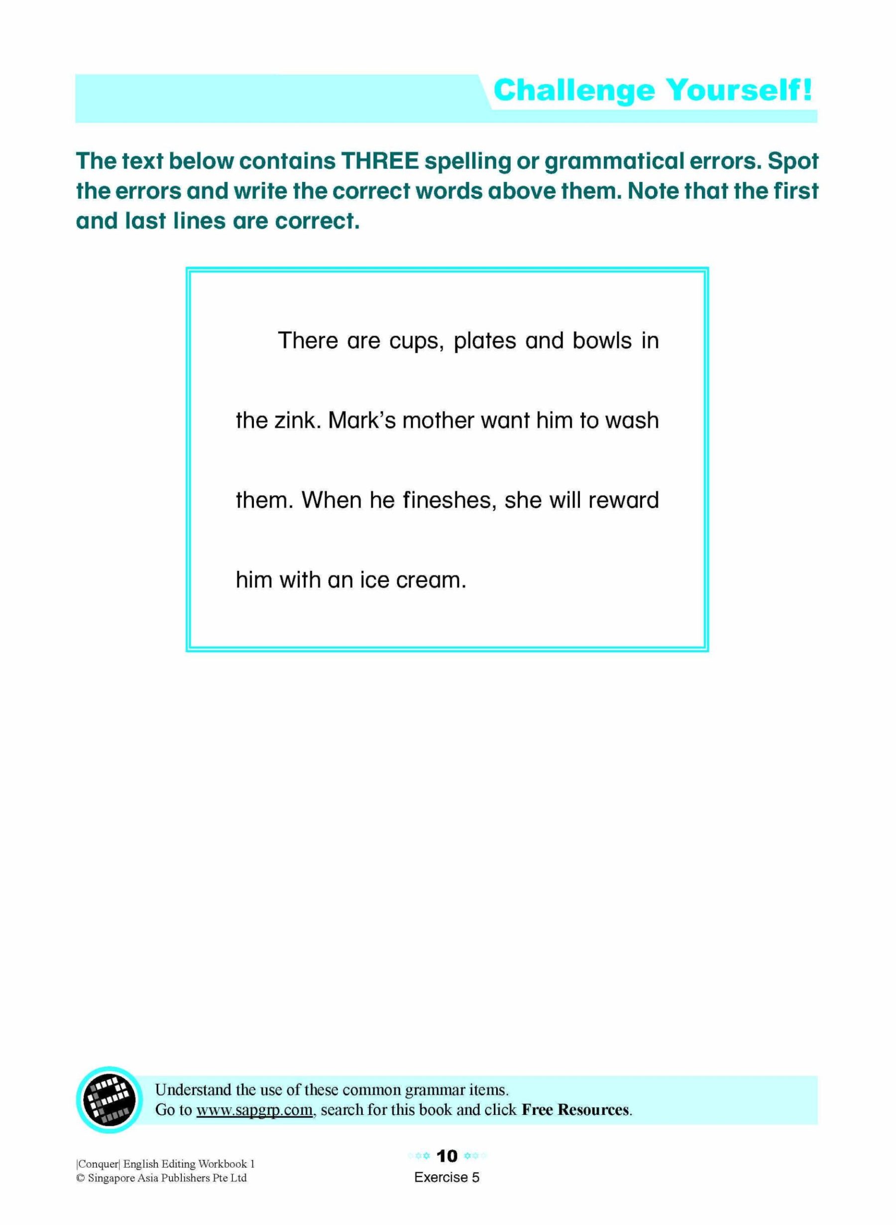 Conquer English Editing Workbook 1