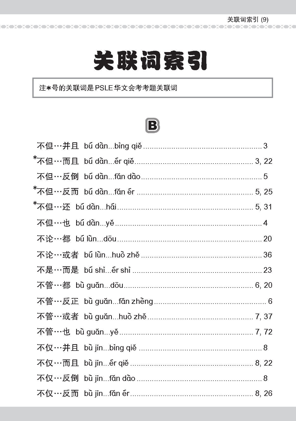 会考加分手册 PSLE华文必考虚词与关联词 / Examinable Function And Conjunctive Words For PSLE Chinese