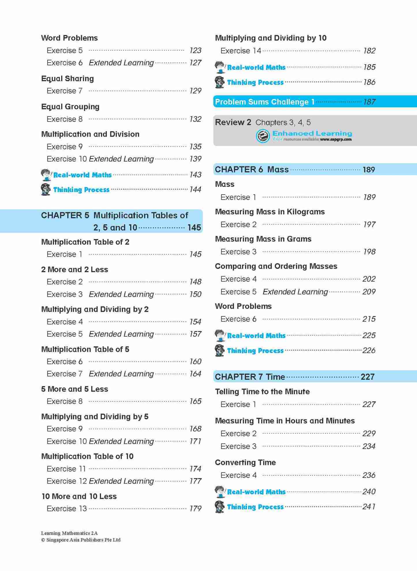 LEARNING MATHEMATICS For Primary Levels 2A