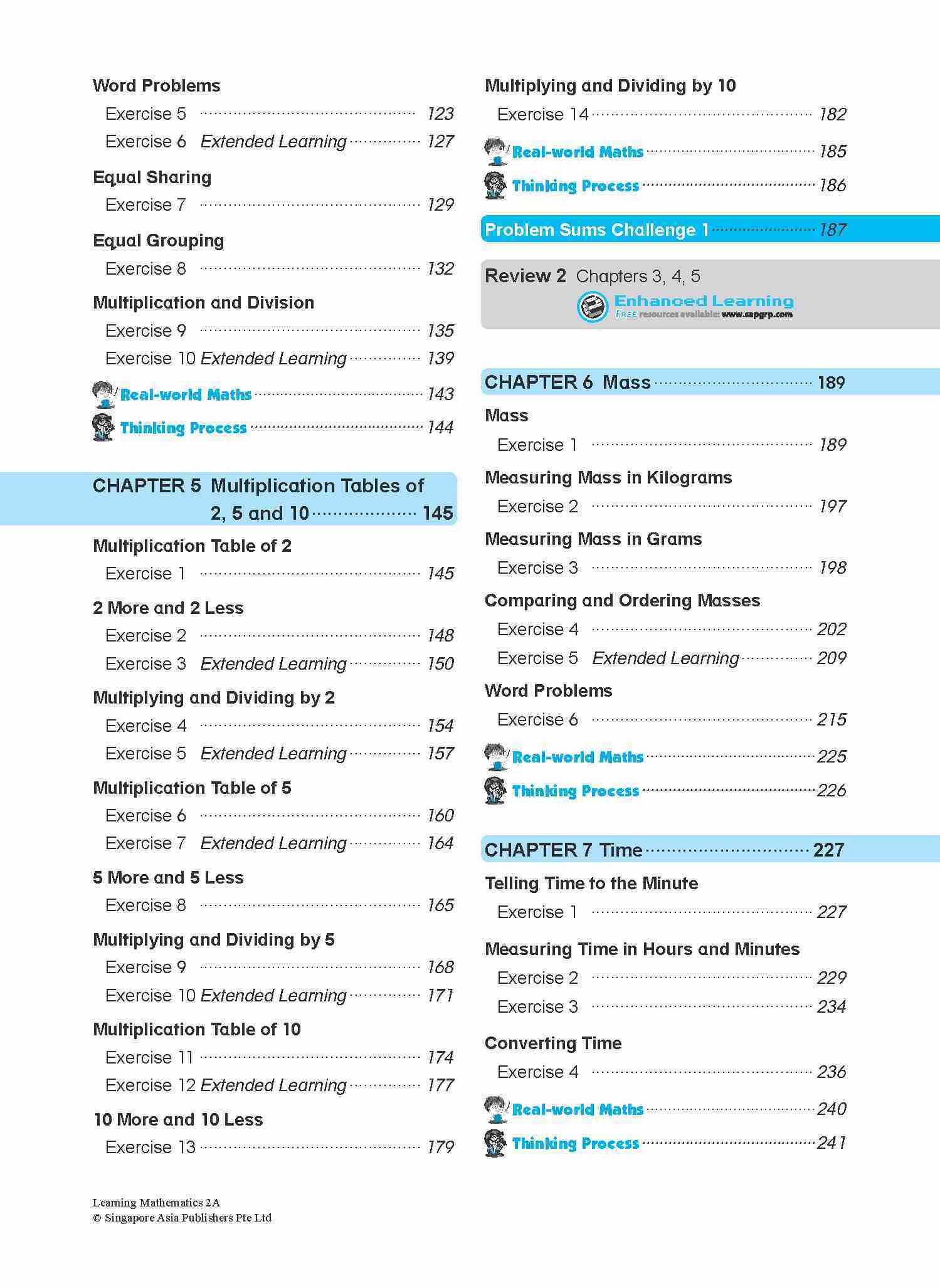 LEARNING MATHEMATICS For Primary Levels 2A