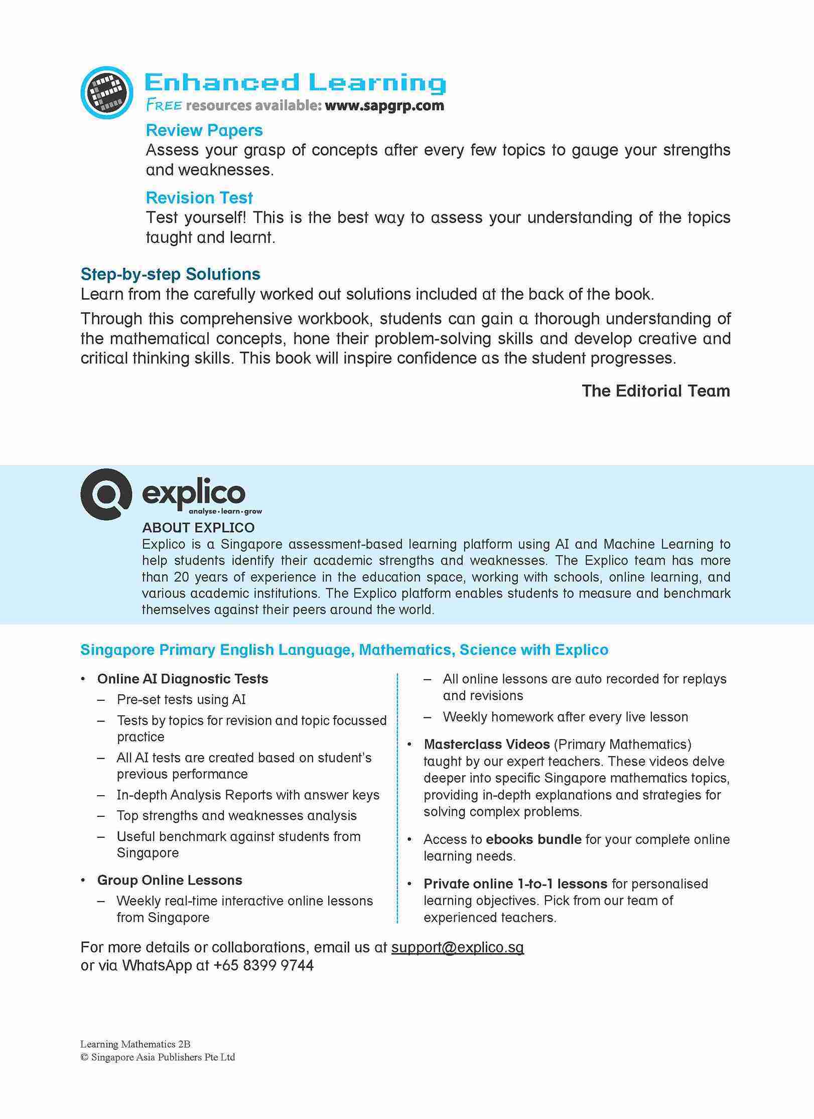 LEARNING MATHEMATICS For Primary Levels 2B