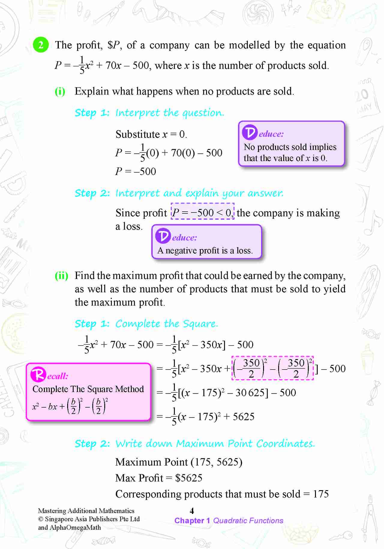 MASTERING ADDITIONAL MATHEMATICS