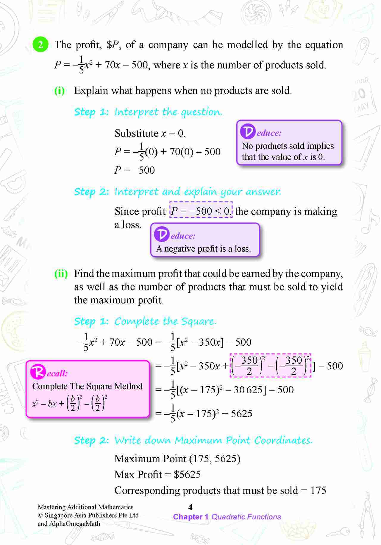 MASTERING ADDITIONAL MATHEMATICS